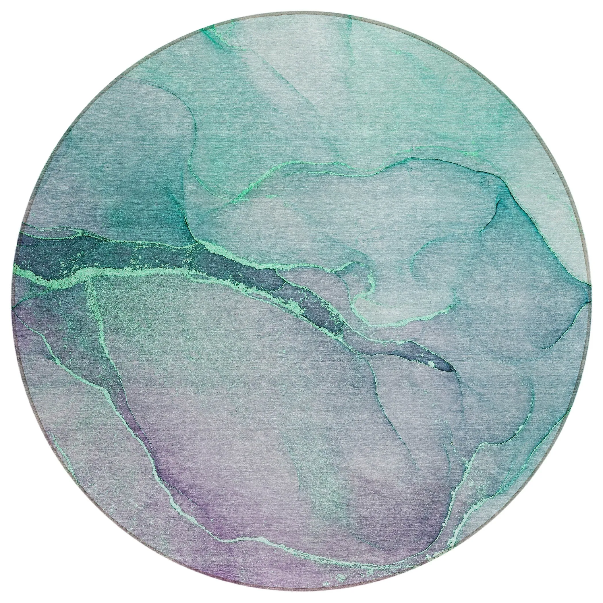 Machine Washable Indoor/ Outdoor Watercolor Chantille Rug