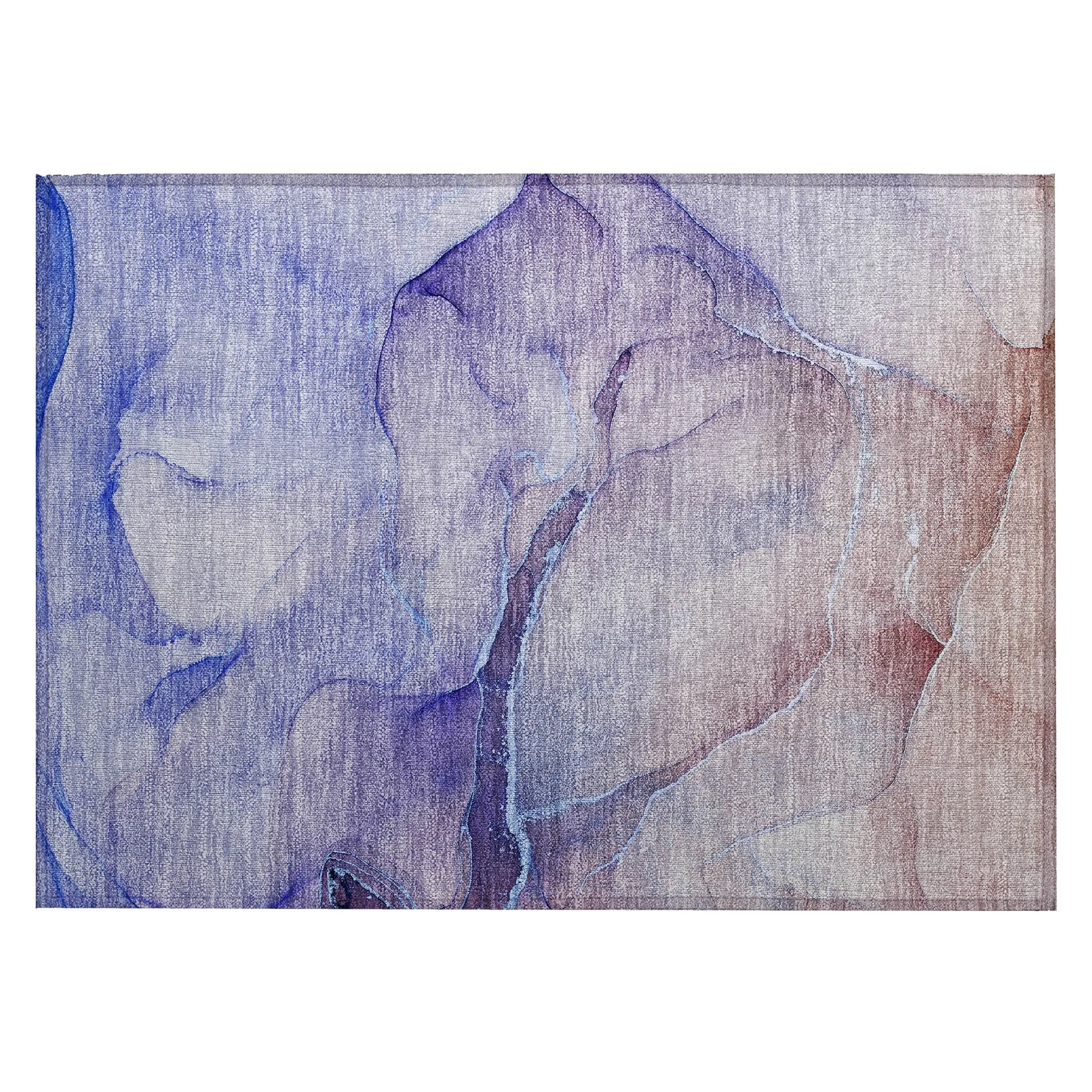 Machine Washable Indoor/ Outdoor Watercolor Chantille Rug