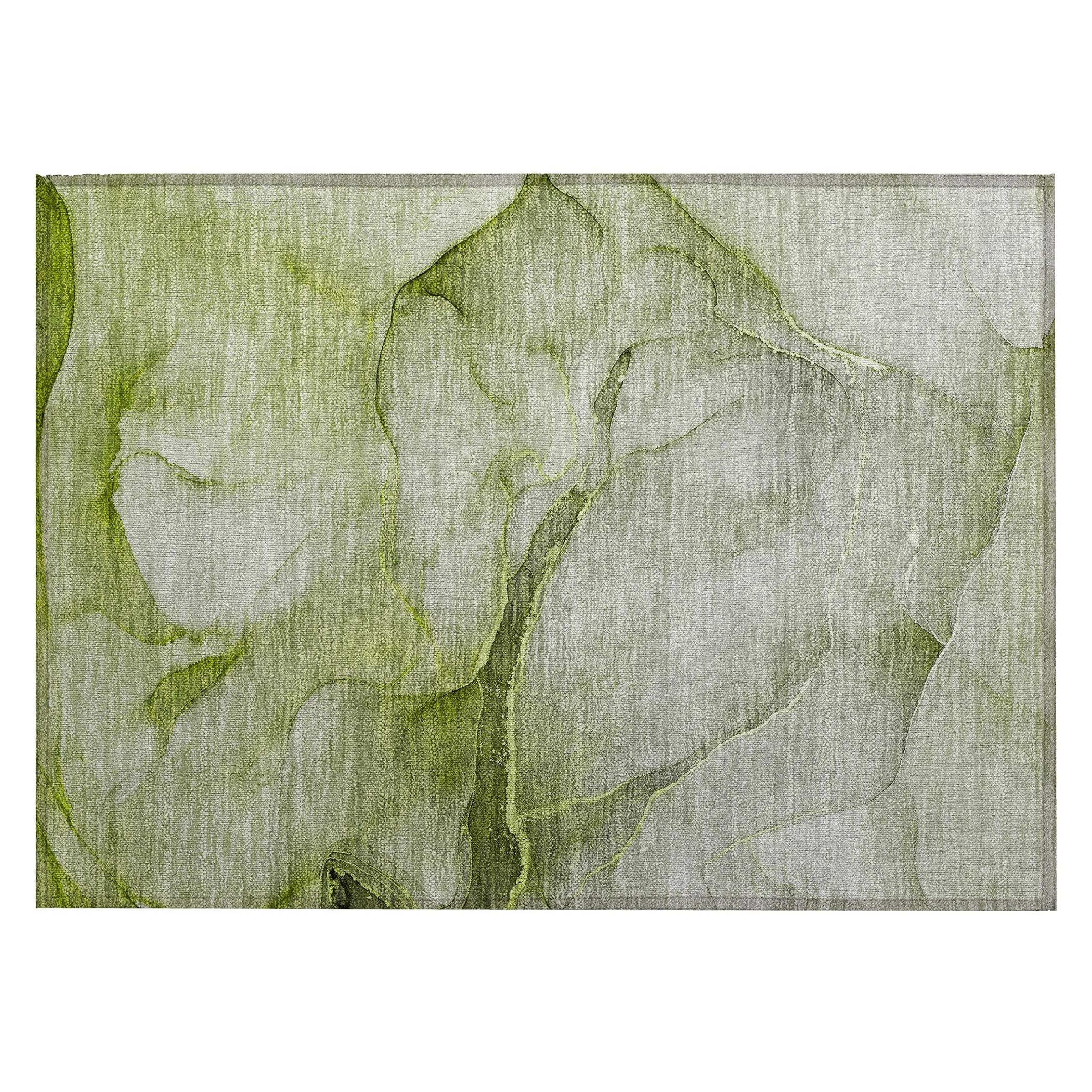 Machine Washable Indoor/ Outdoor Watercolor Chantille Rug