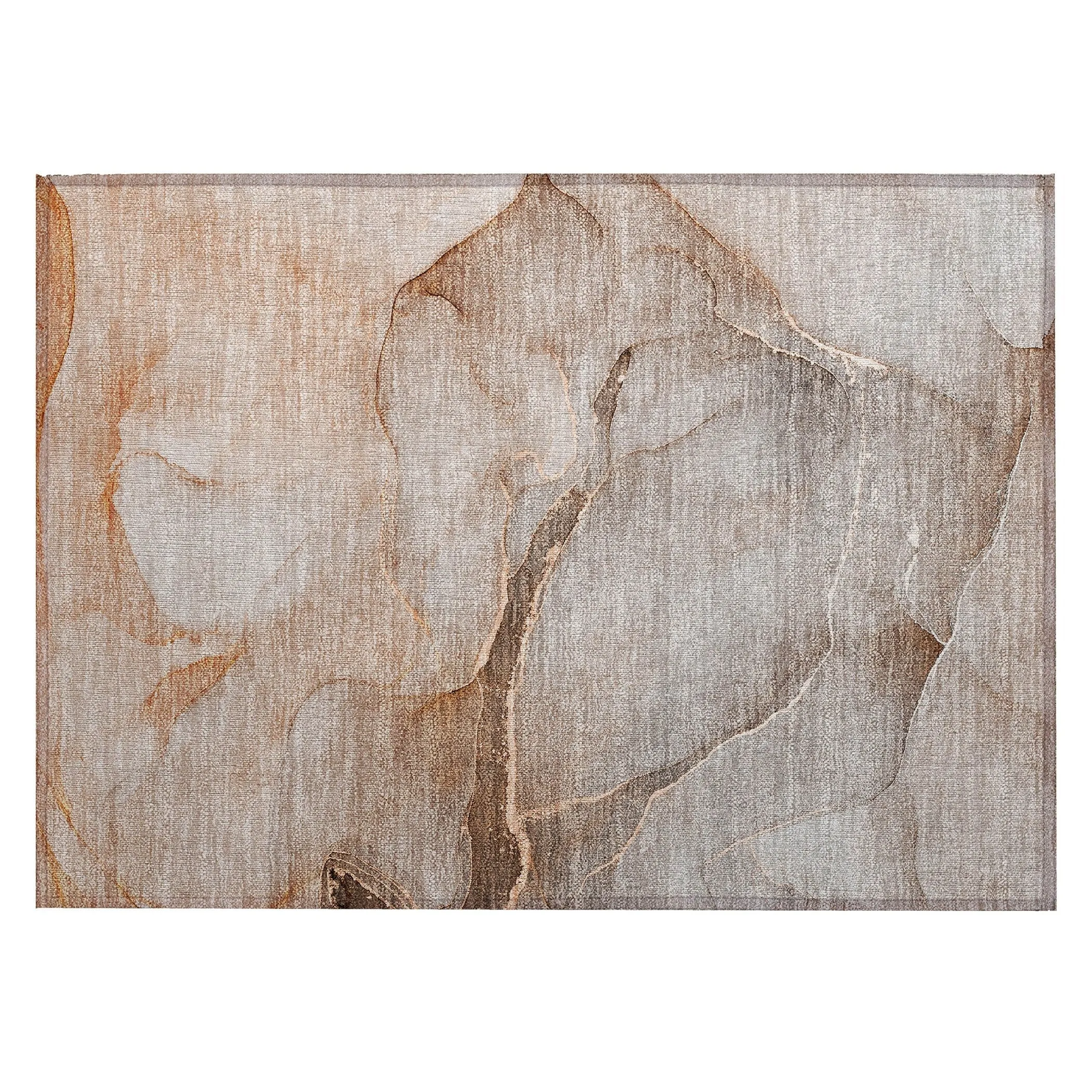 Machine Washable Indoor/ Outdoor Watercolor Chantille Rug
