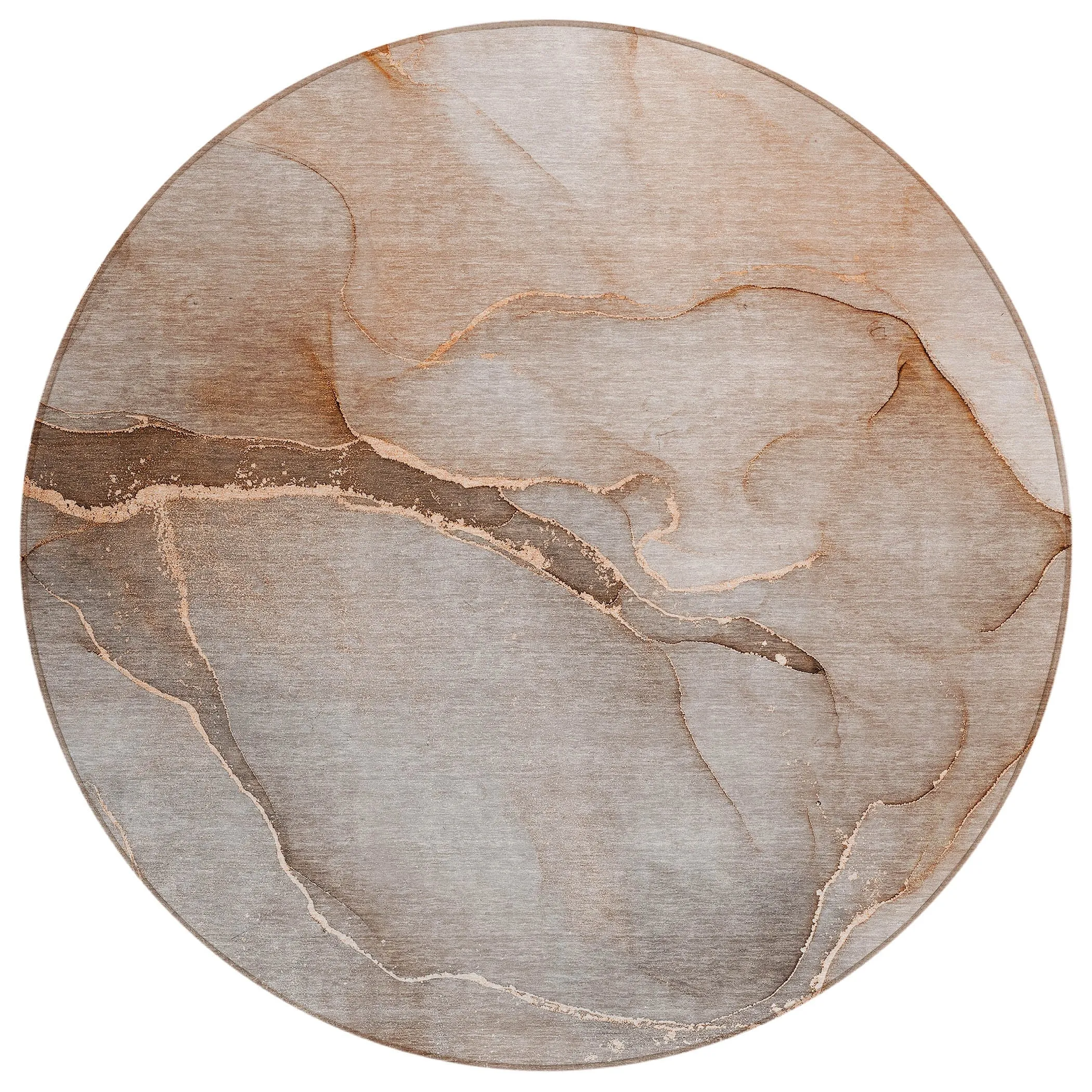 Machine Washable Indoor/ Outdoor Watercolor Chantille Rug