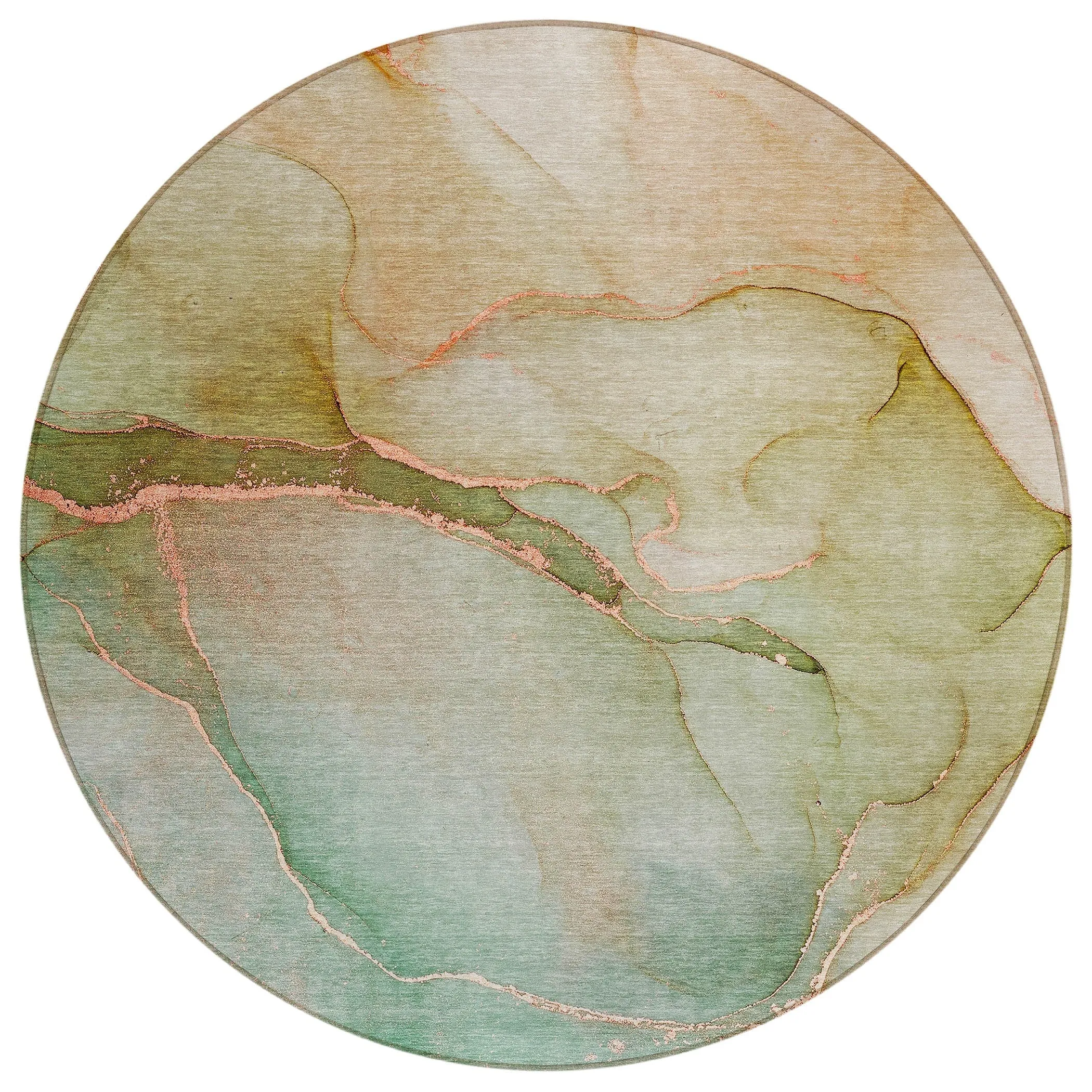 Machine Washable Indoor/ Outdoor Watercolor Chantille Rug