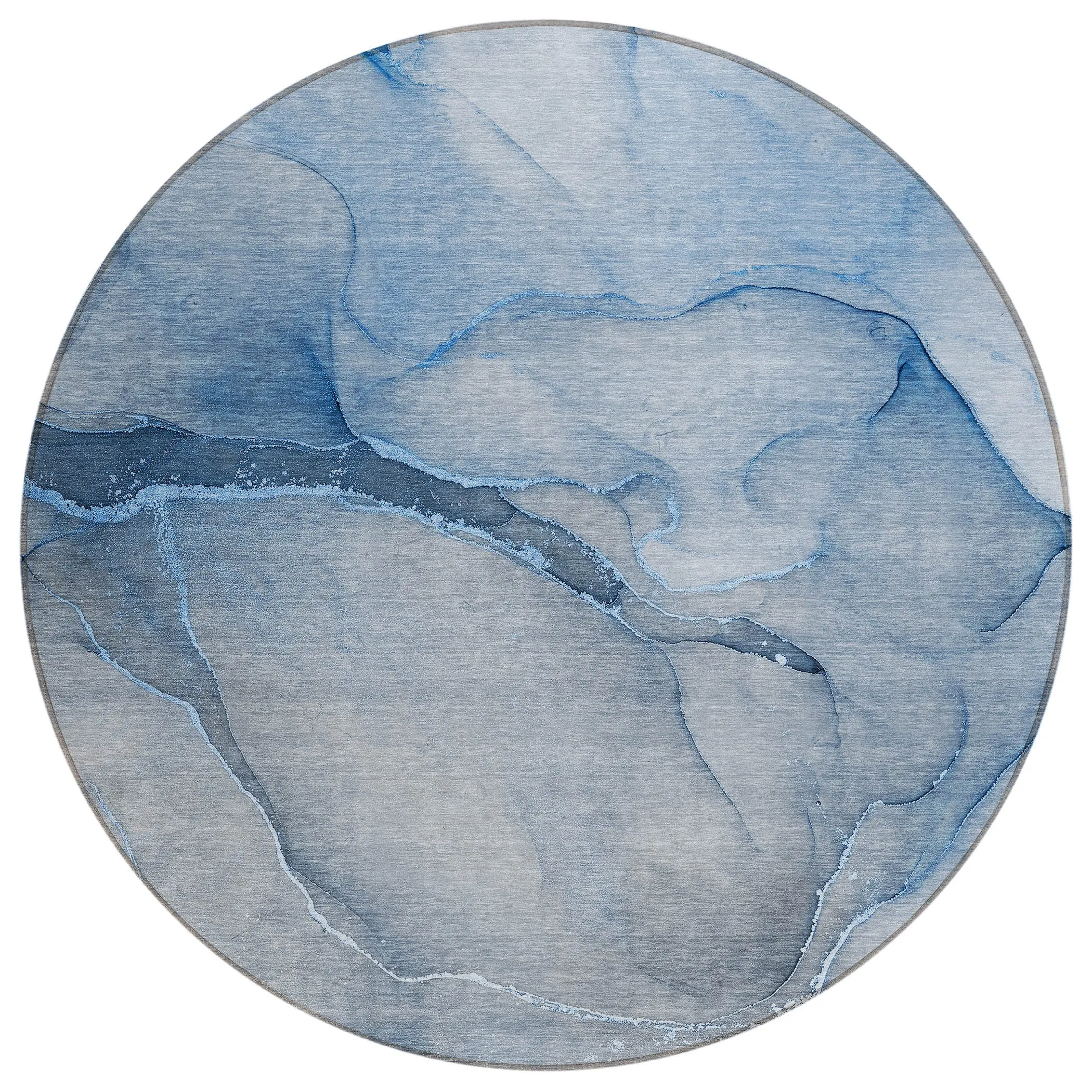 Machine Washable Indoor/ Outdoor Watercolor Chantille Rug