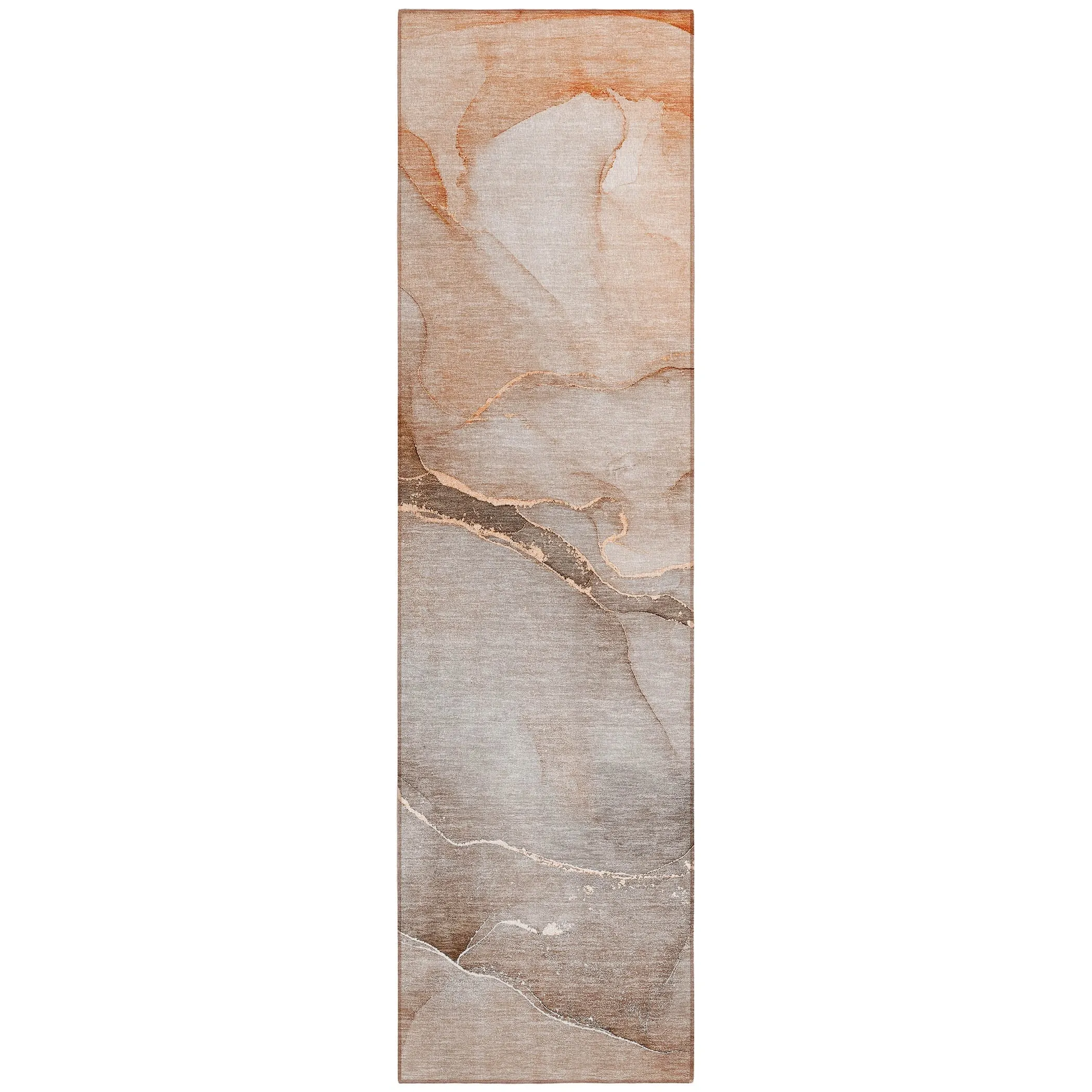 Machine Washable Indoor/ Outdoor Watercolor Chantille Rug