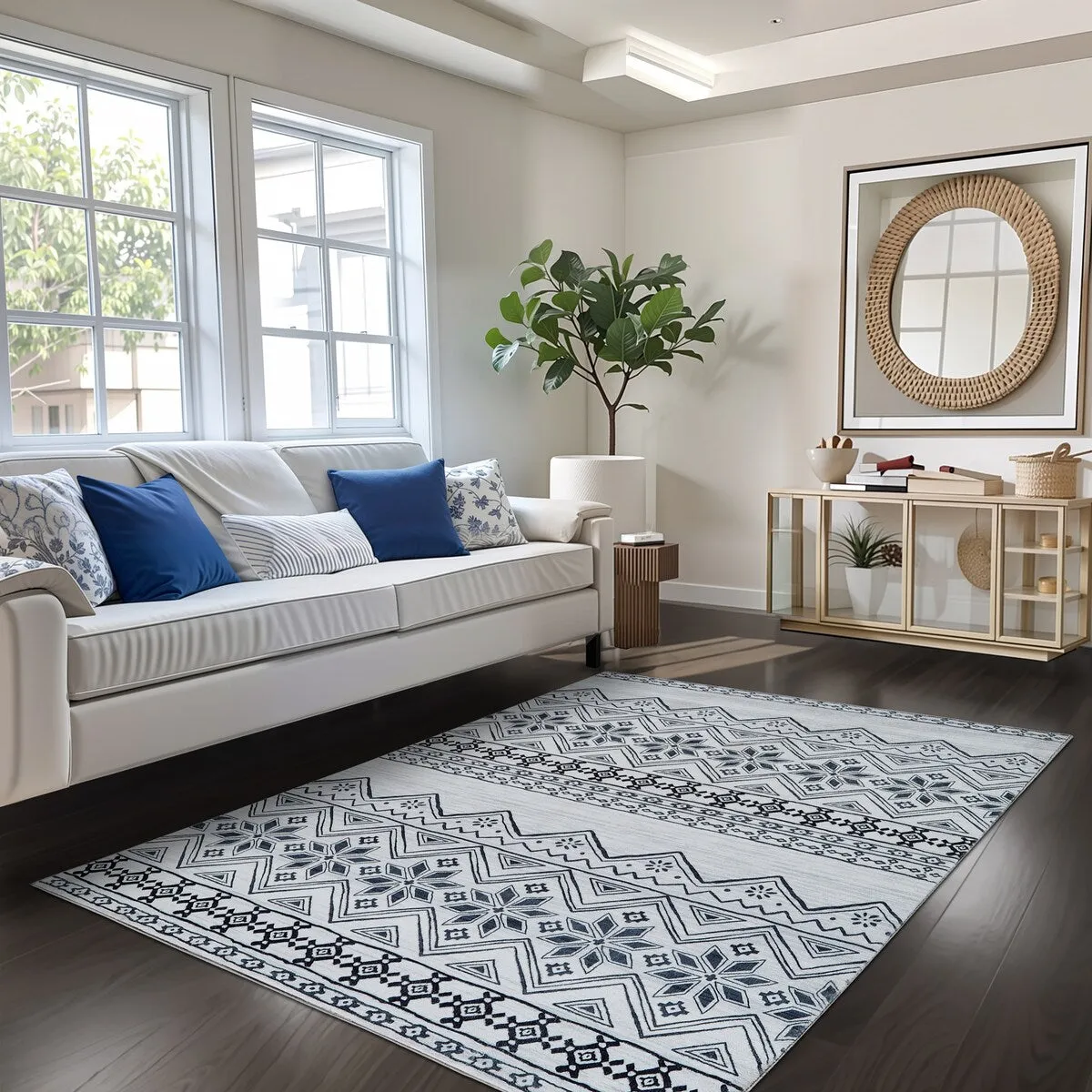 Machine Washable Super Soft Area Rug