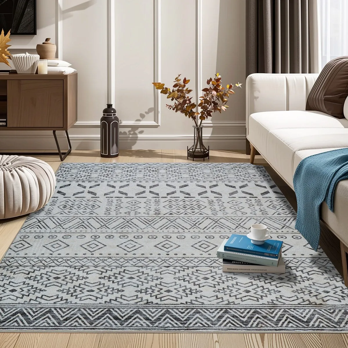 Machine Washable Super Soft Area Rug