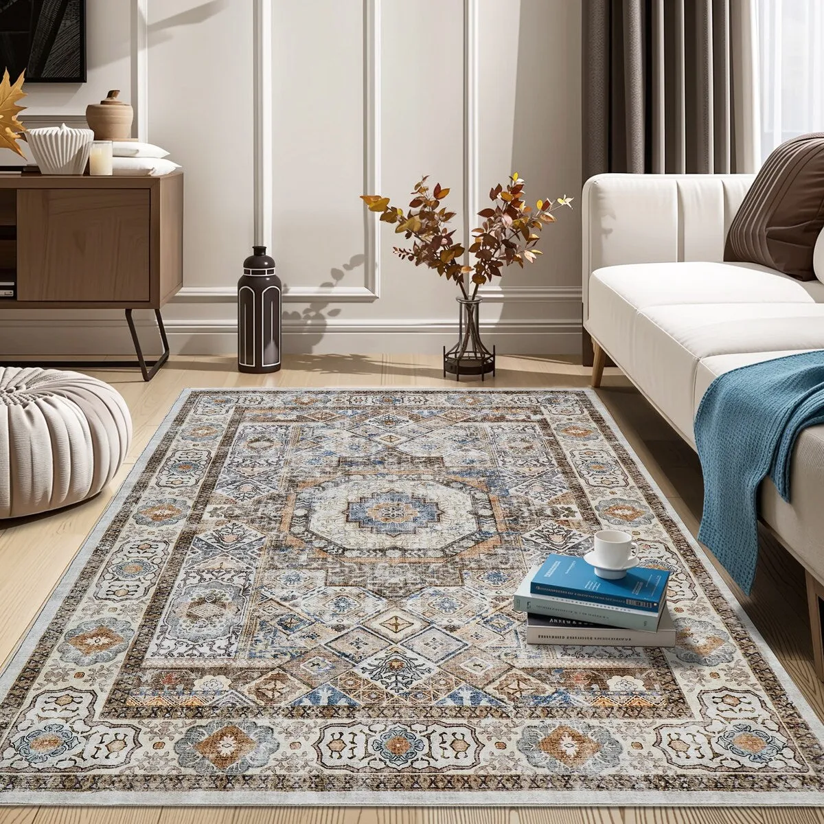 Machine Washable Super Soft Area Rug