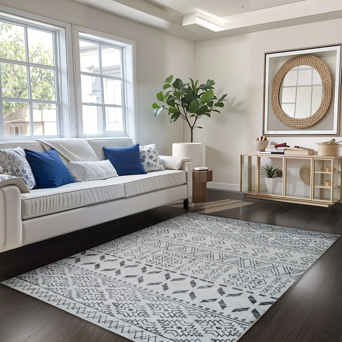 Machine Washable Super Soft Area Rug