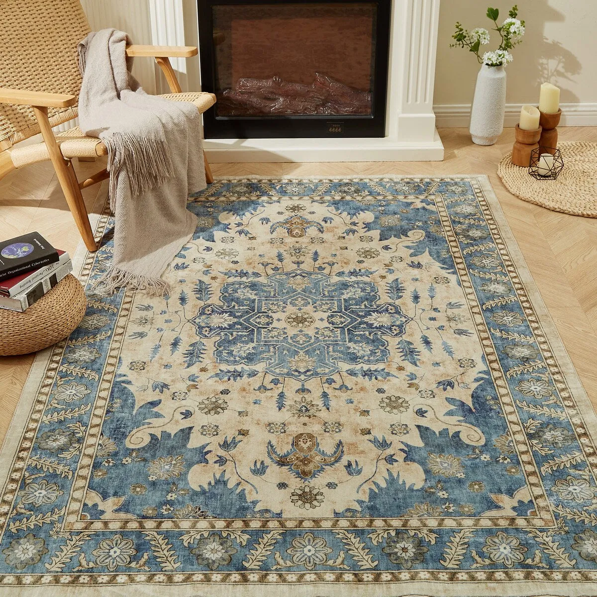 Machine Washable Super Soft Area Rug
