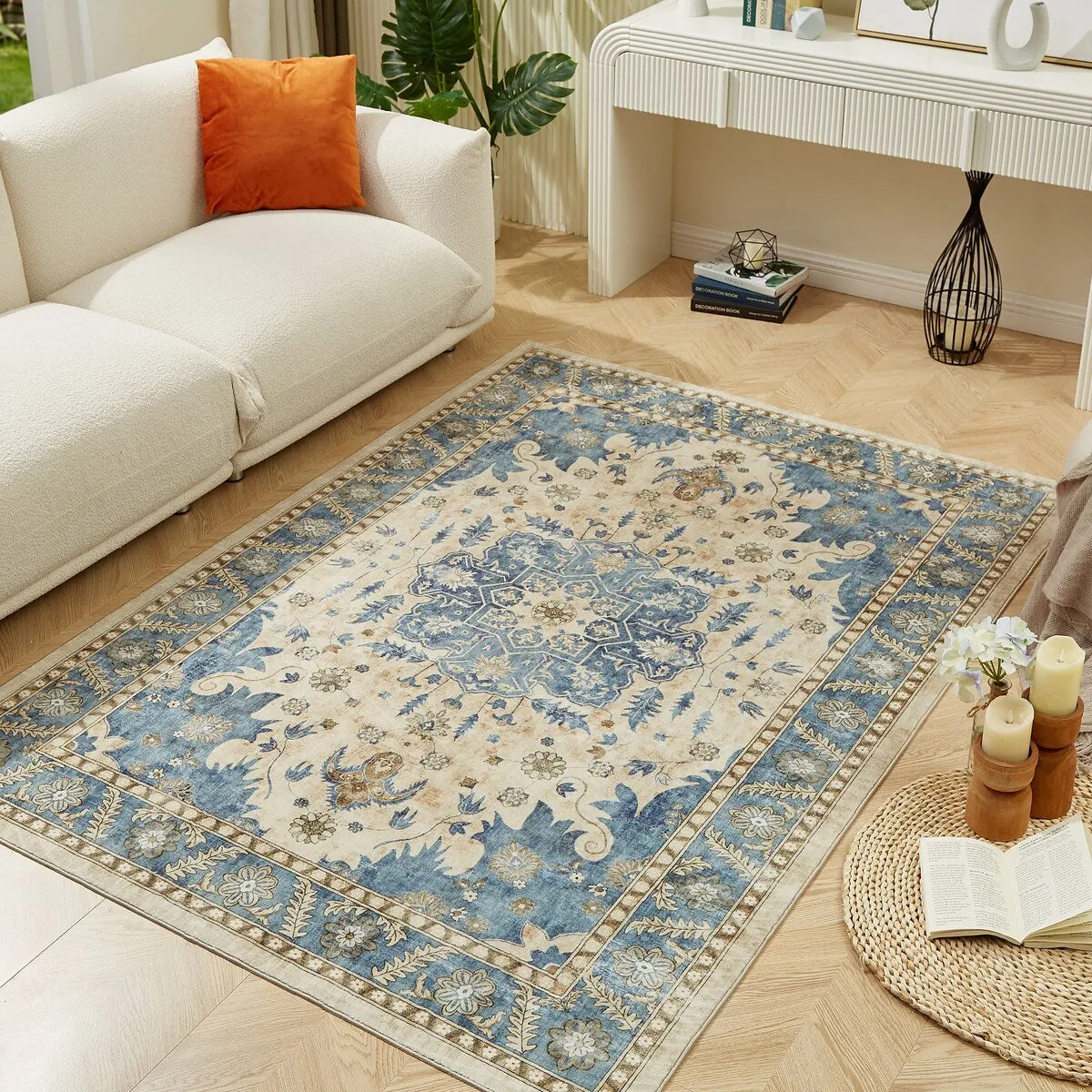 Machine Washable Super Soft Area Rug