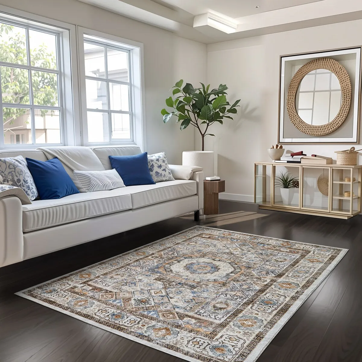 Machine Washable Super Soft Area Rug