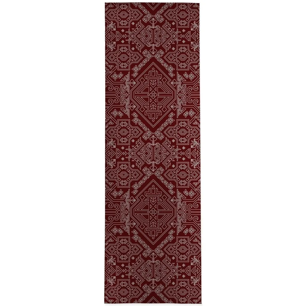 MAMLUK BURGUNDY Area Rug by Kavka Designs