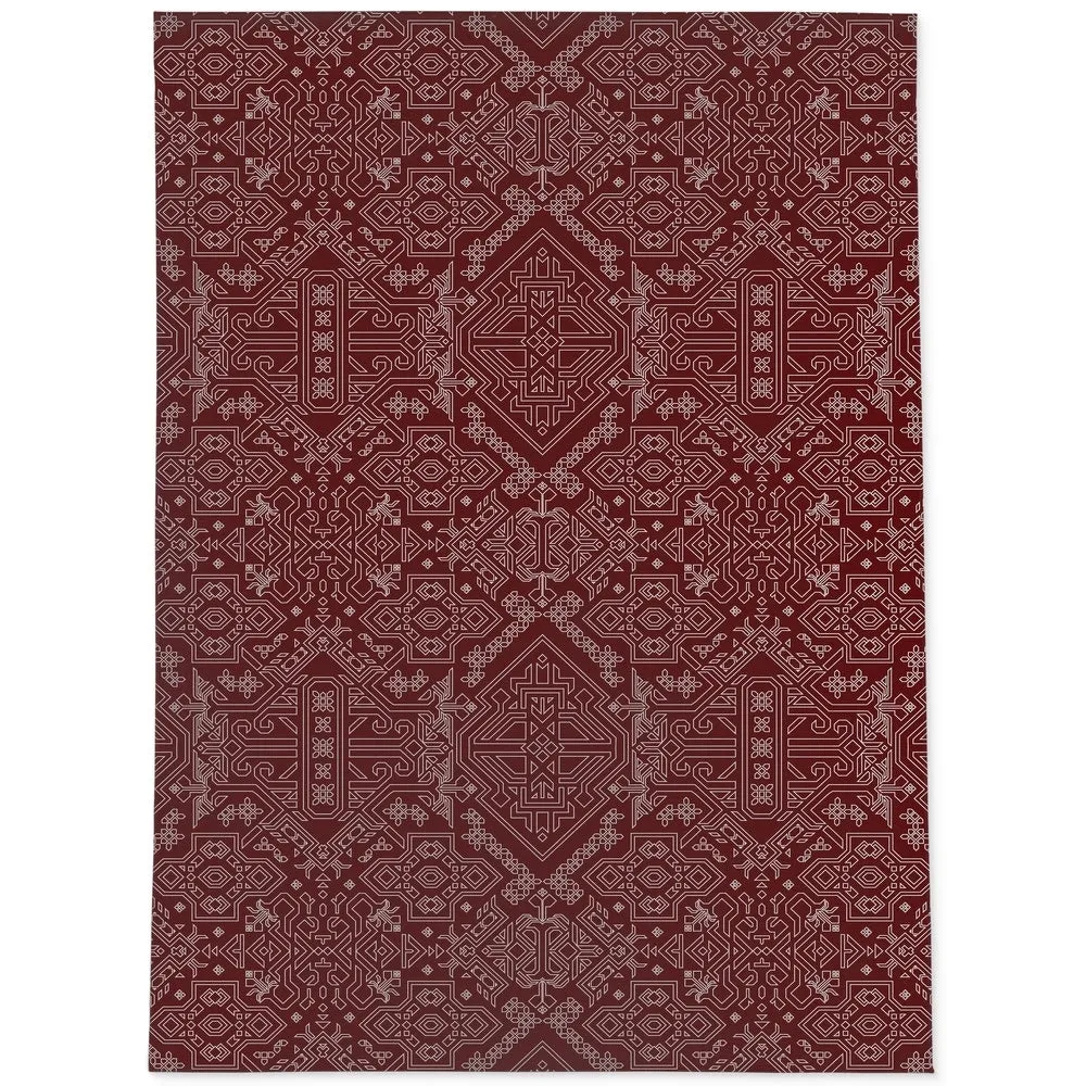 MAMLUK BURGUNDY Area Rug by Kavka Designs