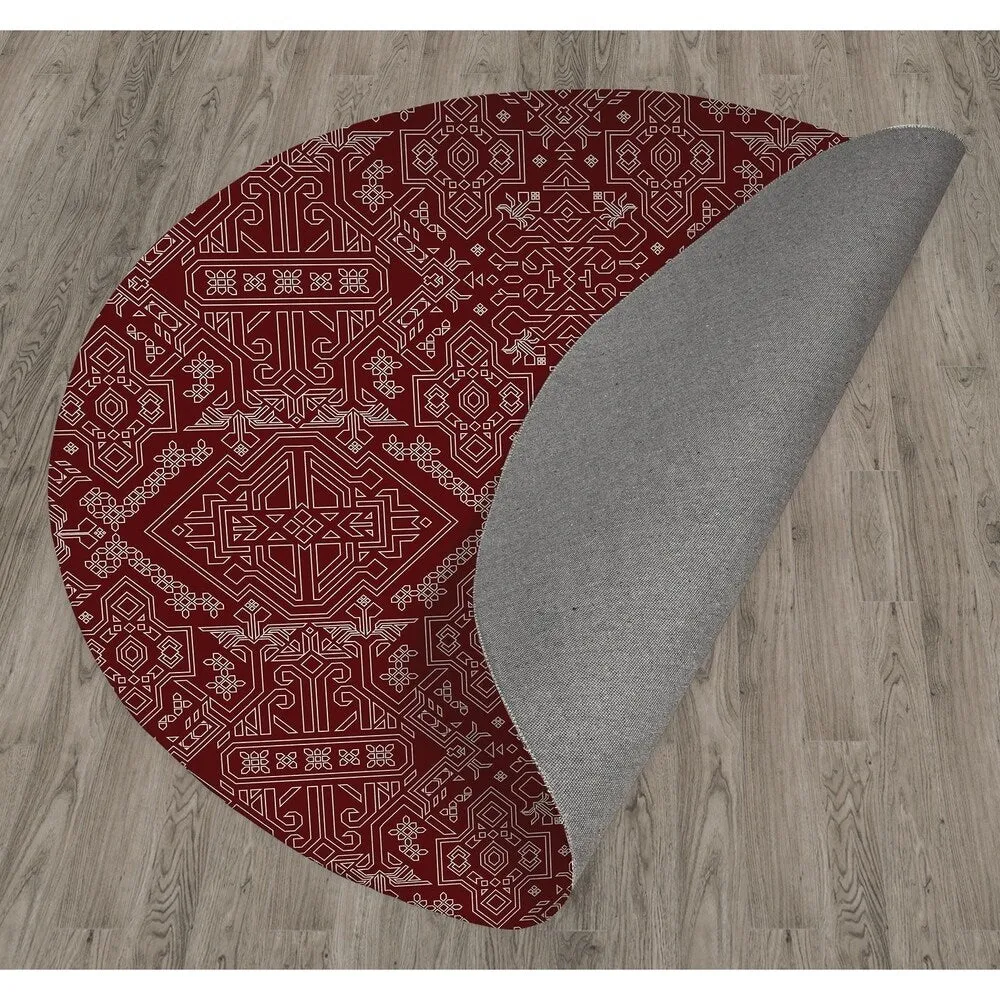 MAMLUK BURGUNDY Area Rug by Kavka Designs