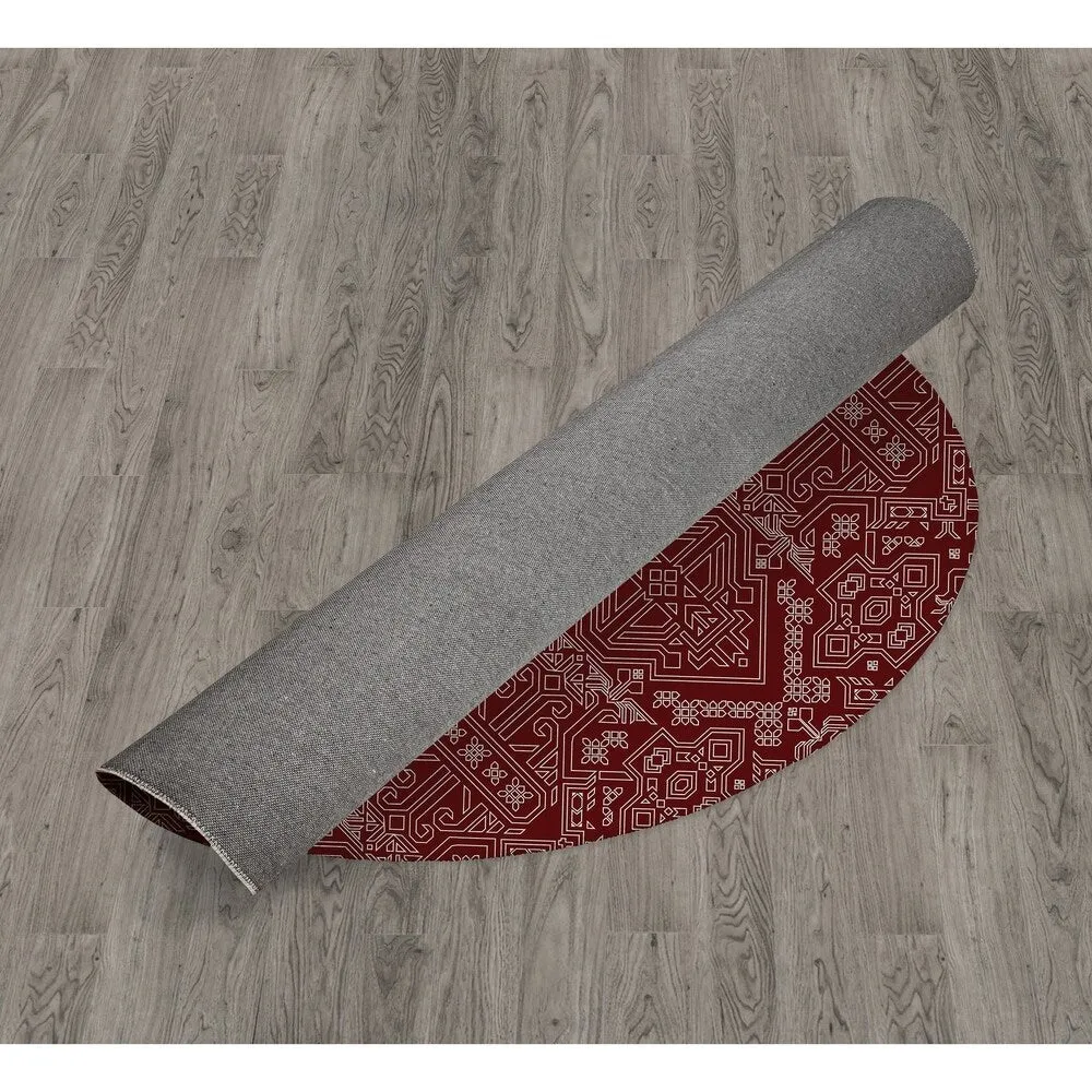 MAMLUK BURGUNDY Area Rug by Kavka Designs