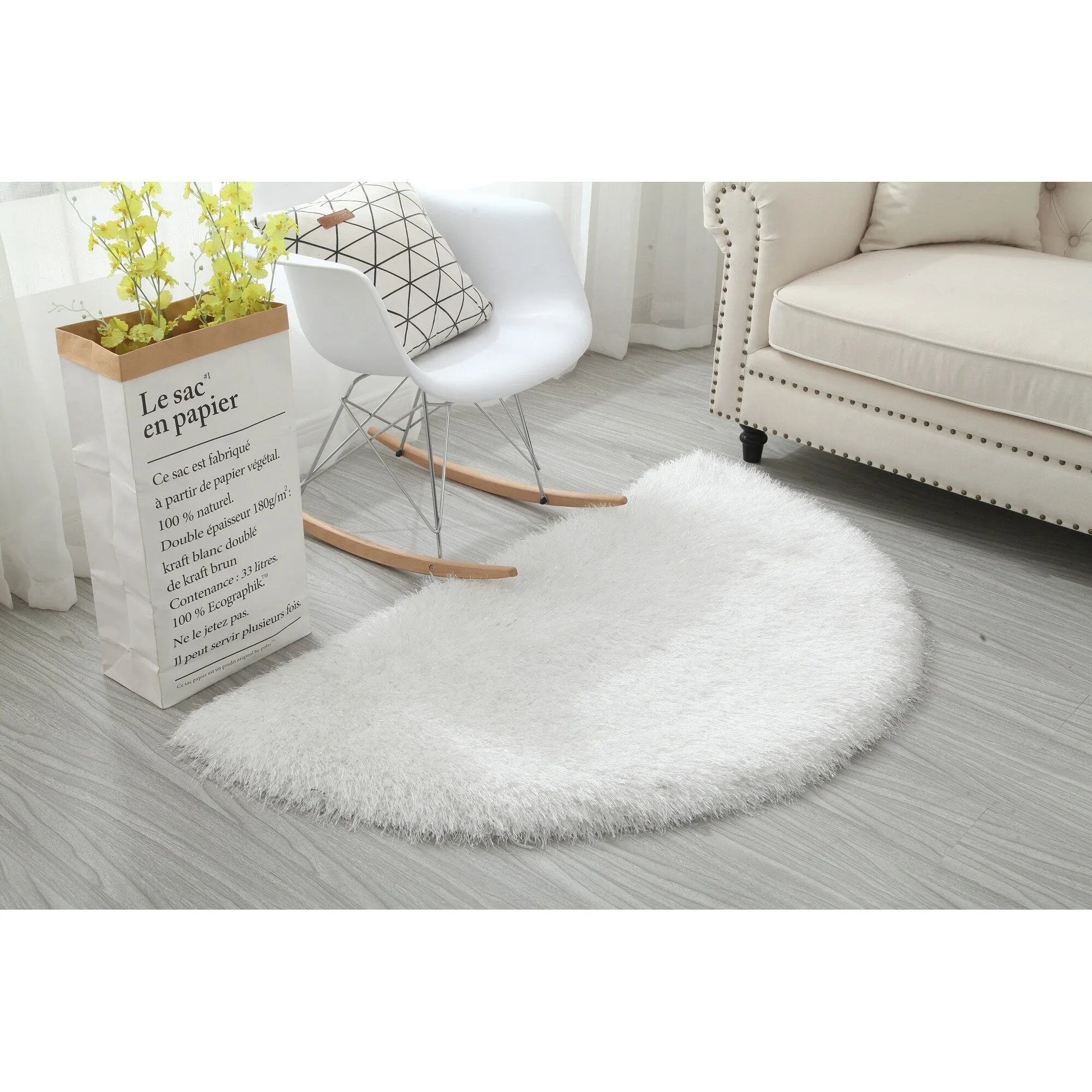 Manhattan Polyester Half Moon Area Rug. 2.5' x 4.5' - 2'5'' X 4'5''