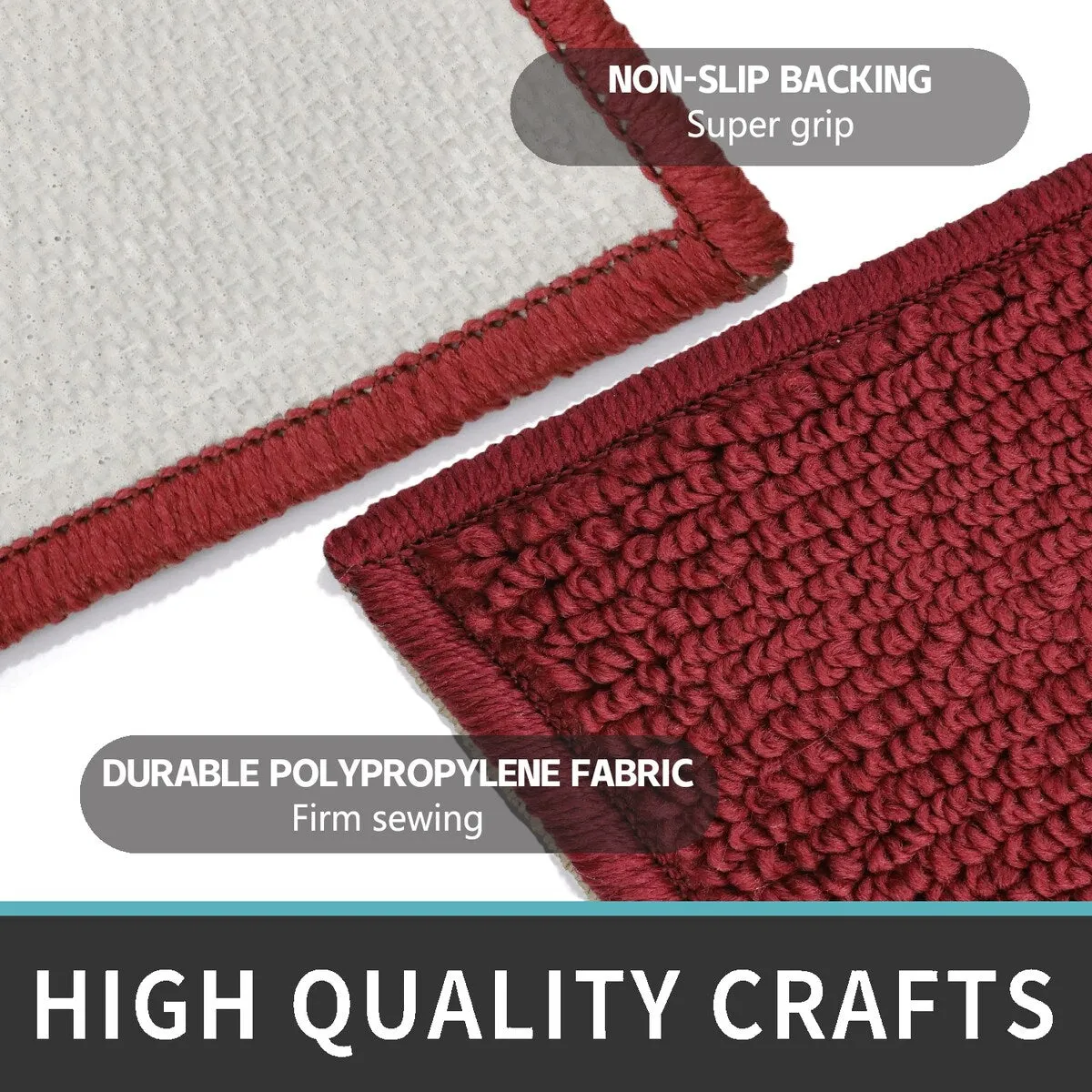 Marina Decoration Decor Non-Slip Rubber Back Runner Carpet Floor Area Rug Indoor Accent Decorative Mat. Diamond Design