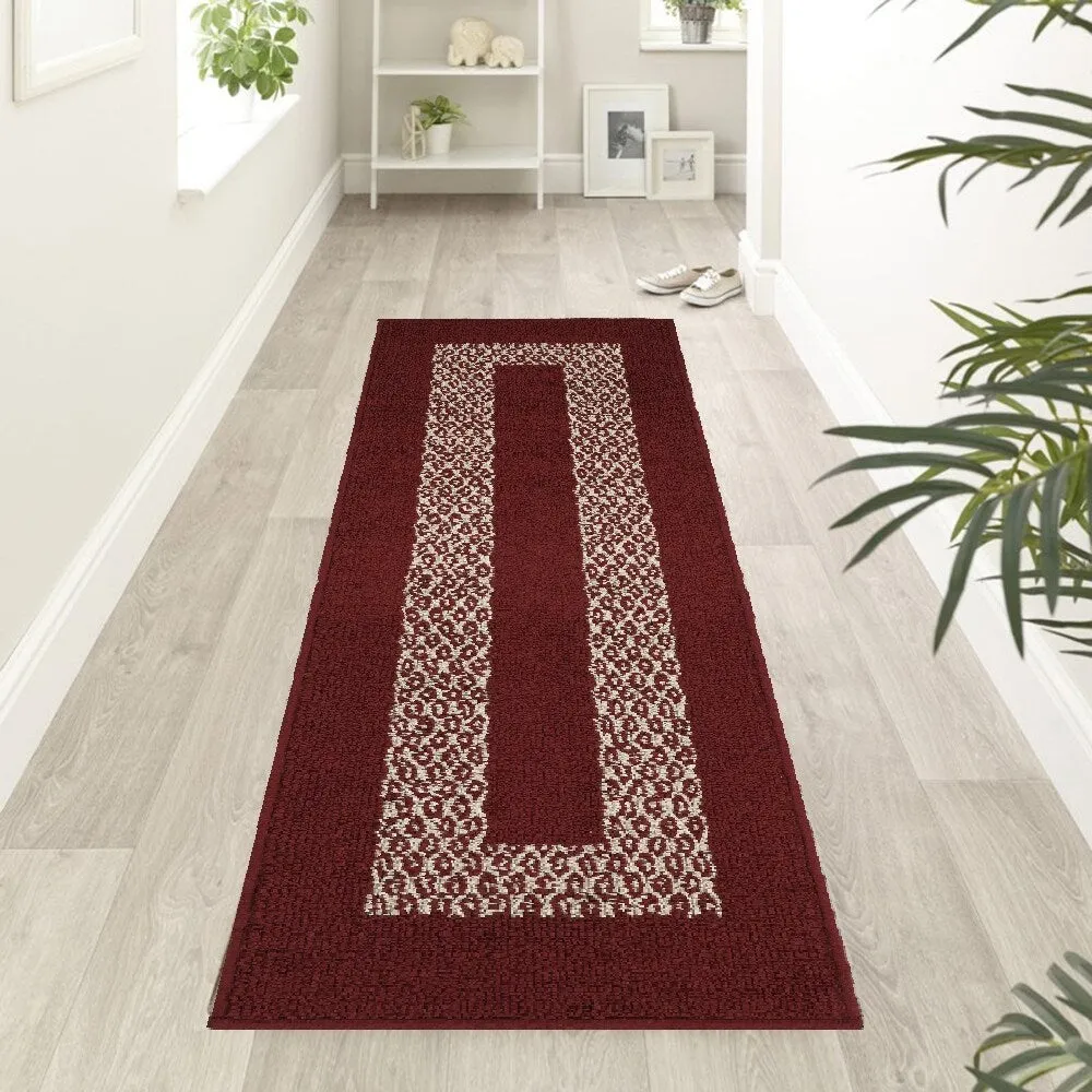 Marina Decoration Decor Non-Slip Rubber Back Runner Carpet Floor Area Rug Indoor Accent Decorative Mat. Diamond Design