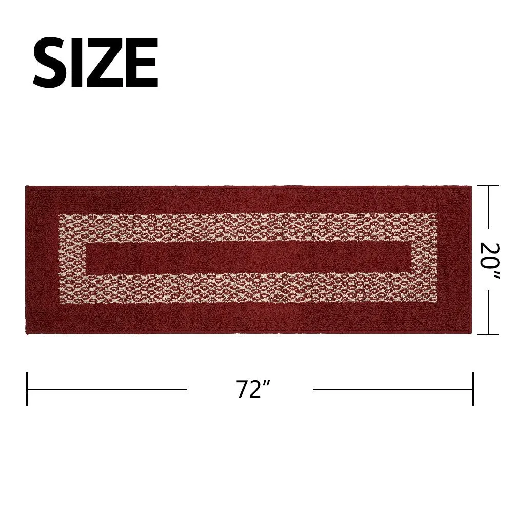 Marina Decoration Decor Non-Slip Rubber Back Runner Carpet Floor Area Rug Indoor Accent Decorative Mat. Diamond Design
