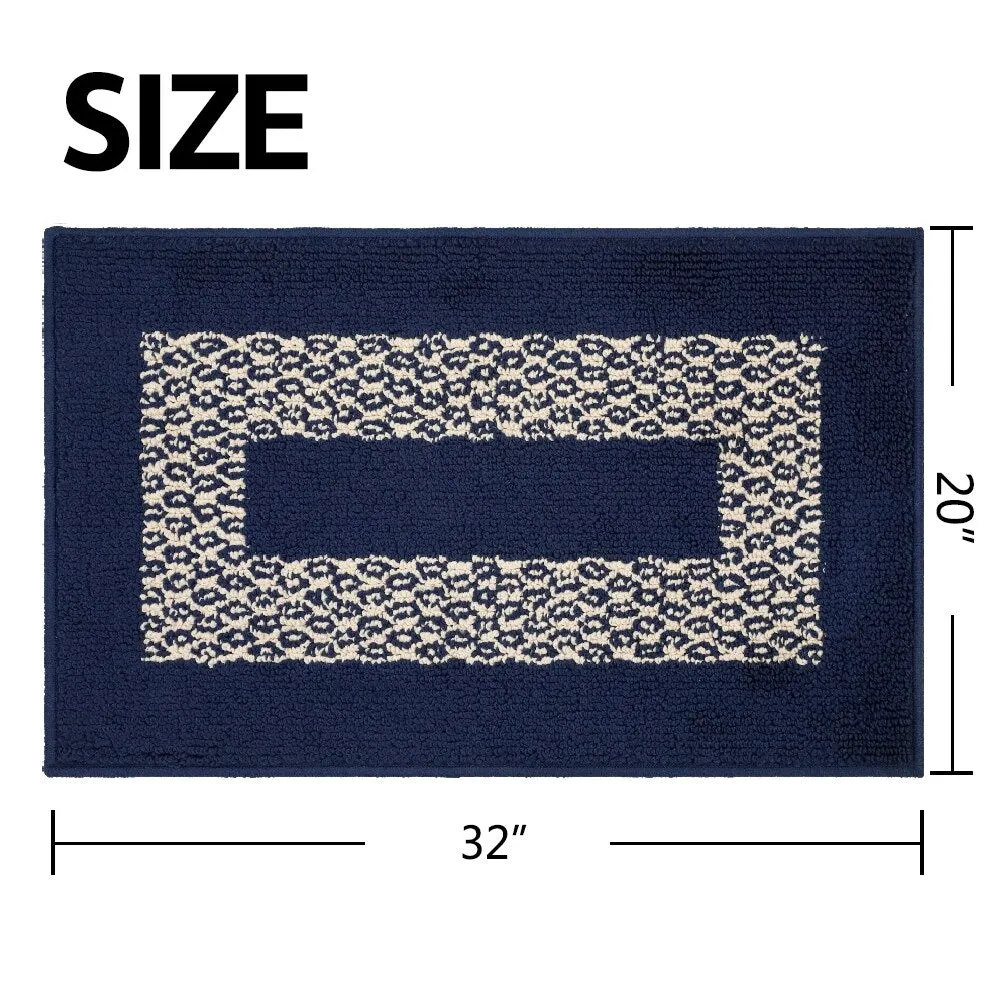 Marina Decoration Decor Non-Slip Rubber Back Runner Carpet Floor Area Rug Indoor Accent Decorative Mat. Diamond Design
