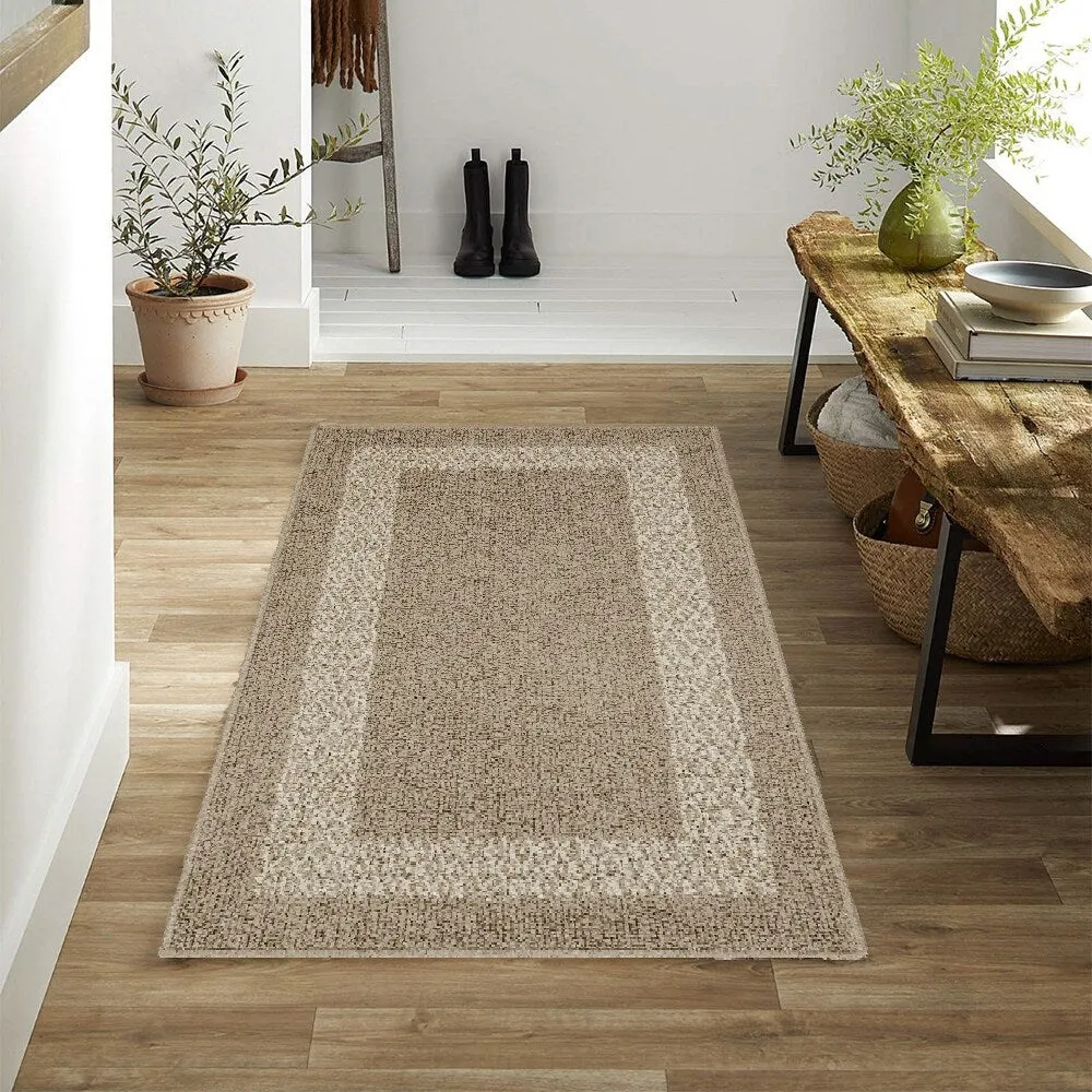 Marina Decoration Decor Non-Slip Rubber Back Runner Carpet Floor Area Rug Indoor Accent Decorative Mat. Diamond Design