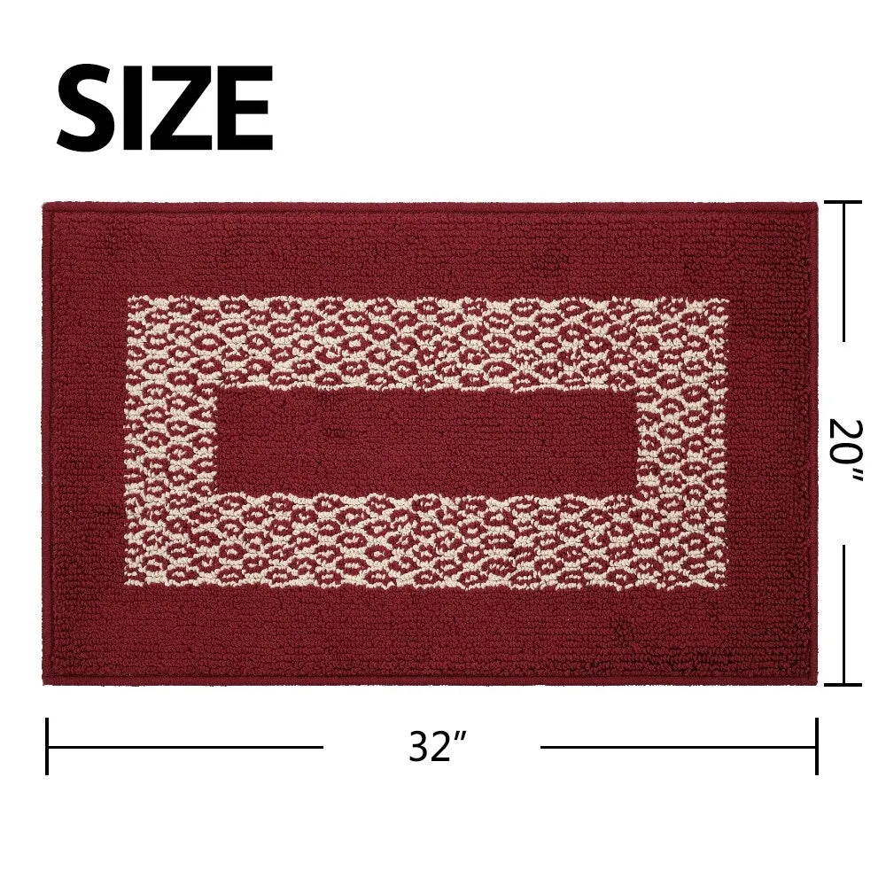 Marina Decoration Decor Non-Slip Rubber Back Runner Carpet Floor Area Rug Indoor Accent Decorative Mat. Diamond Design