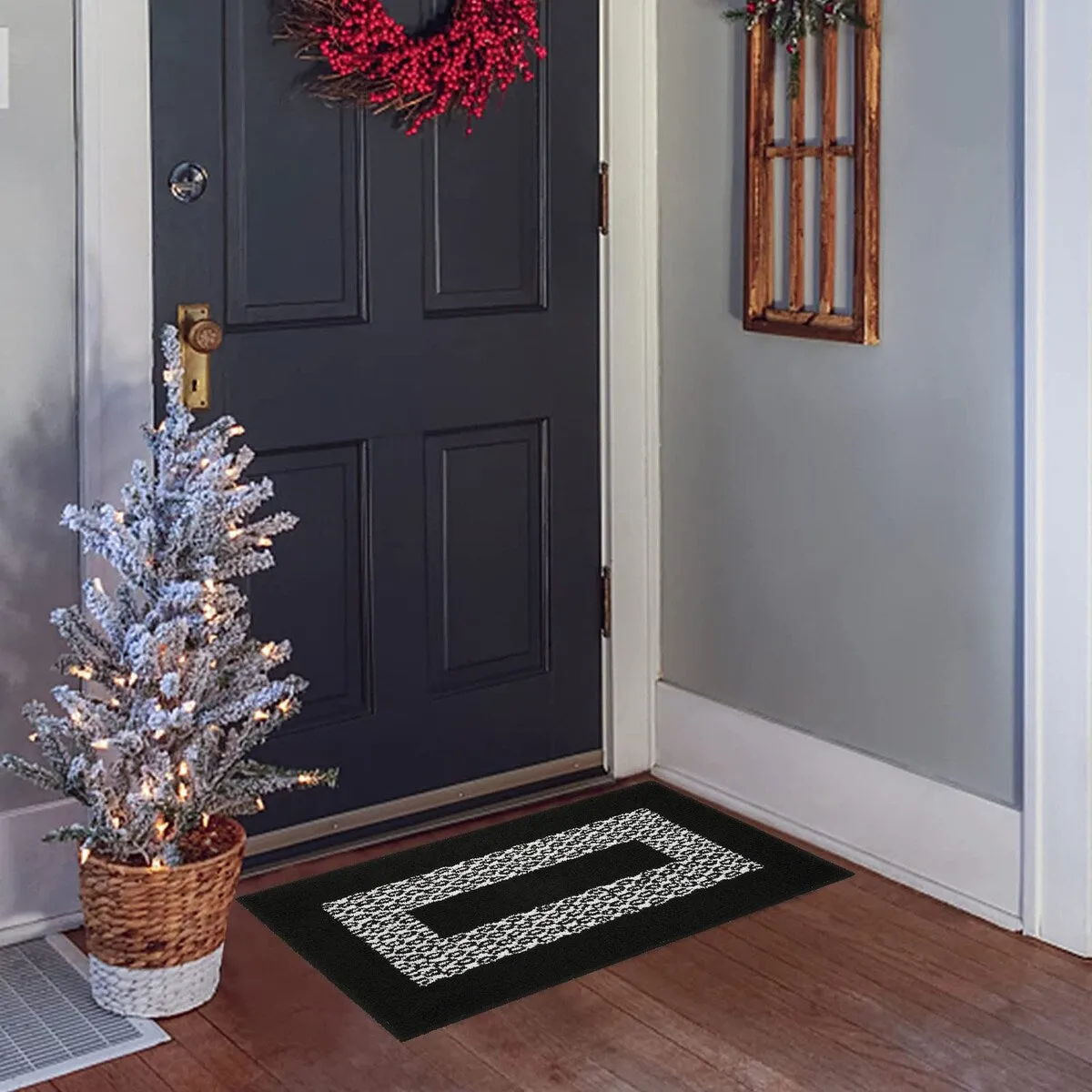 Marina Decoration Decor Non-Slip Rubber Back Runner Carpet Floor Area Rug Indoor Accent Decorative Mat. Diamond Design