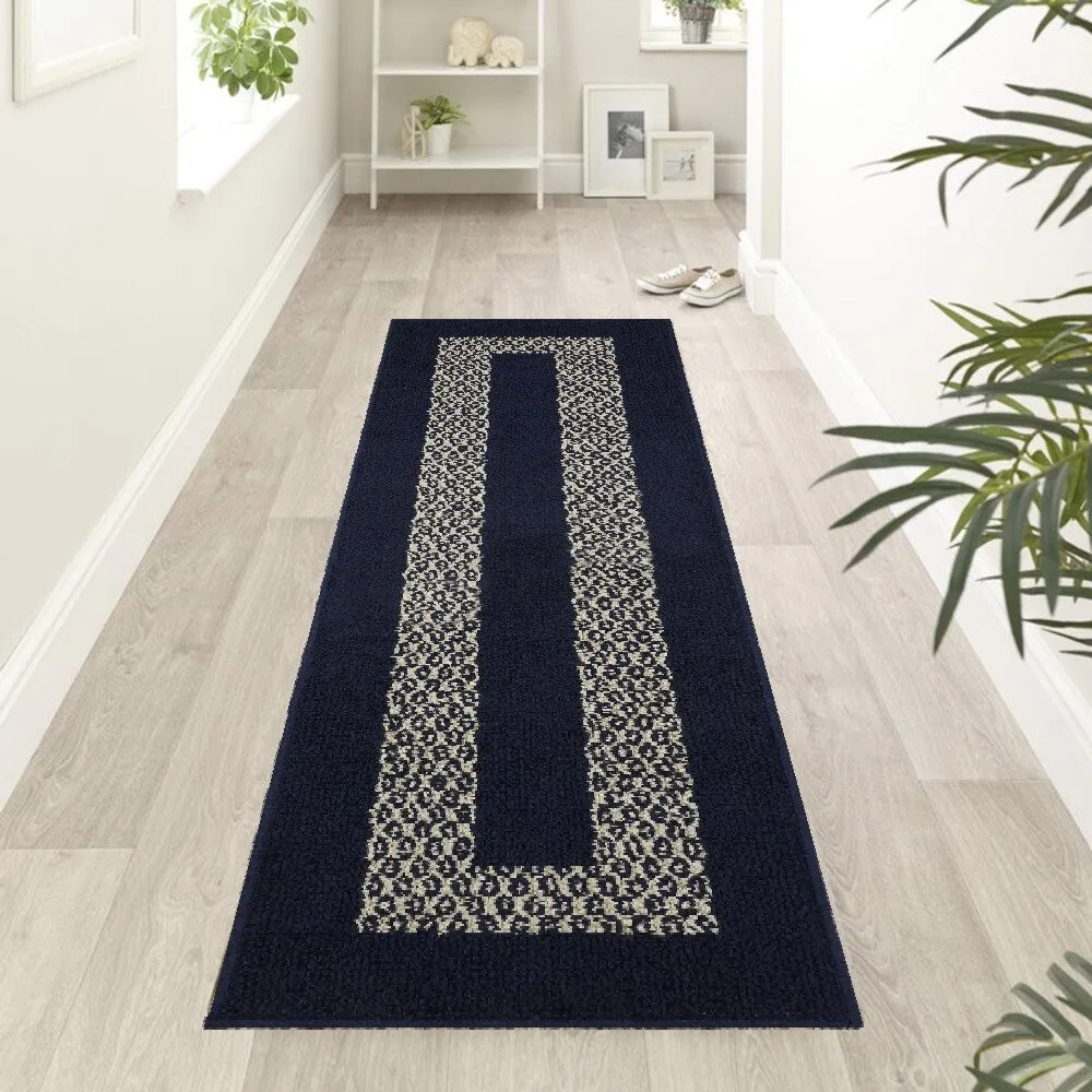 Marina Decoration Decor Non-Slip Rubber Back Runner Carpet Floor Area Rug Indoor Accent Decorative Mat. Diamond Design