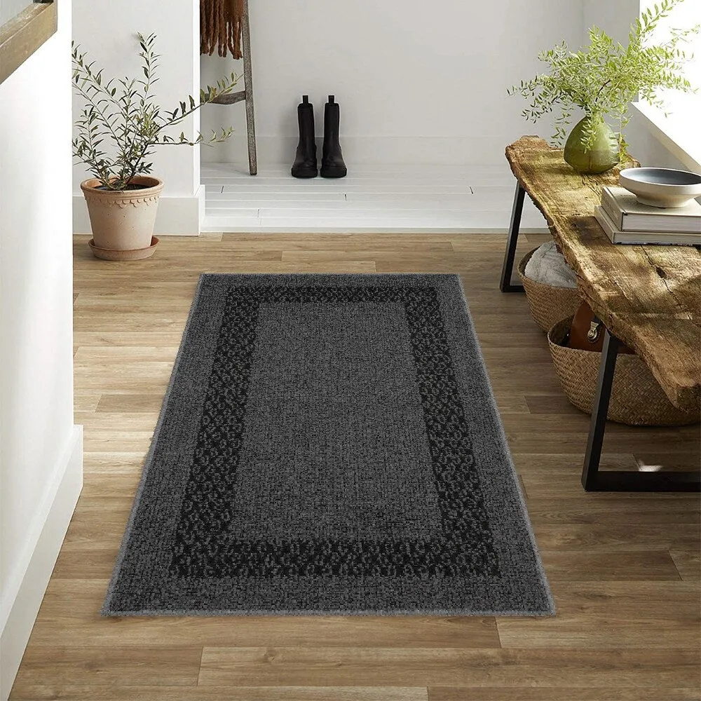 Marina Decoration Decor Non-Slip Rubber Back Runner Carpet Floor Area Rug Indoor Accent Decorative Mat. Diamond Design