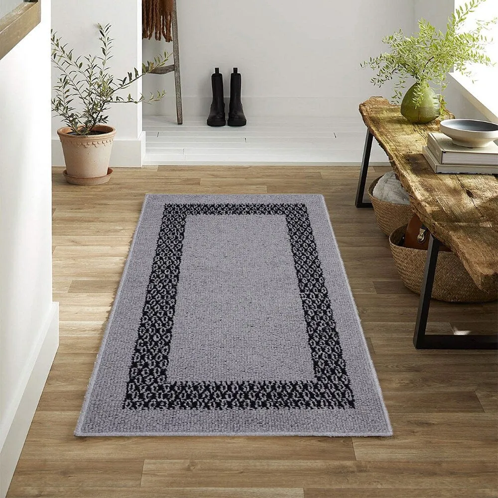 Marina Decoration Decor Non-Slip Rubber Back Runner Carpet Floor Area Rug Indoor Accent Decorative Mat. Diamond Design