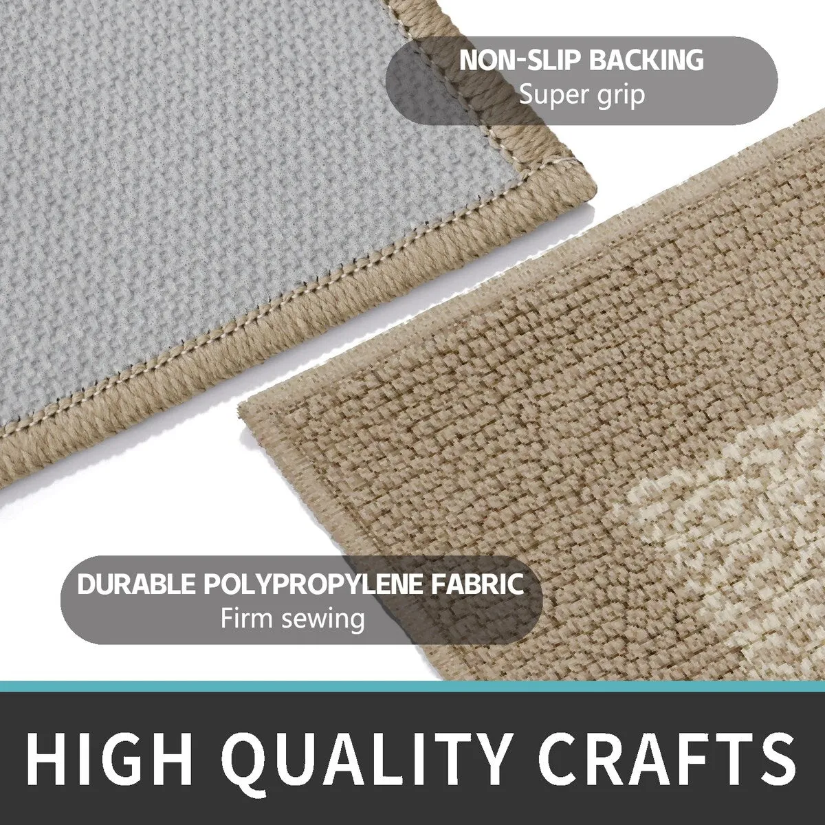 Marina Decoration Decor Non-Slip Rubber Back Runner Carpet Floor Area Rug Indoor Accent Decorative Mat. Diamond Design