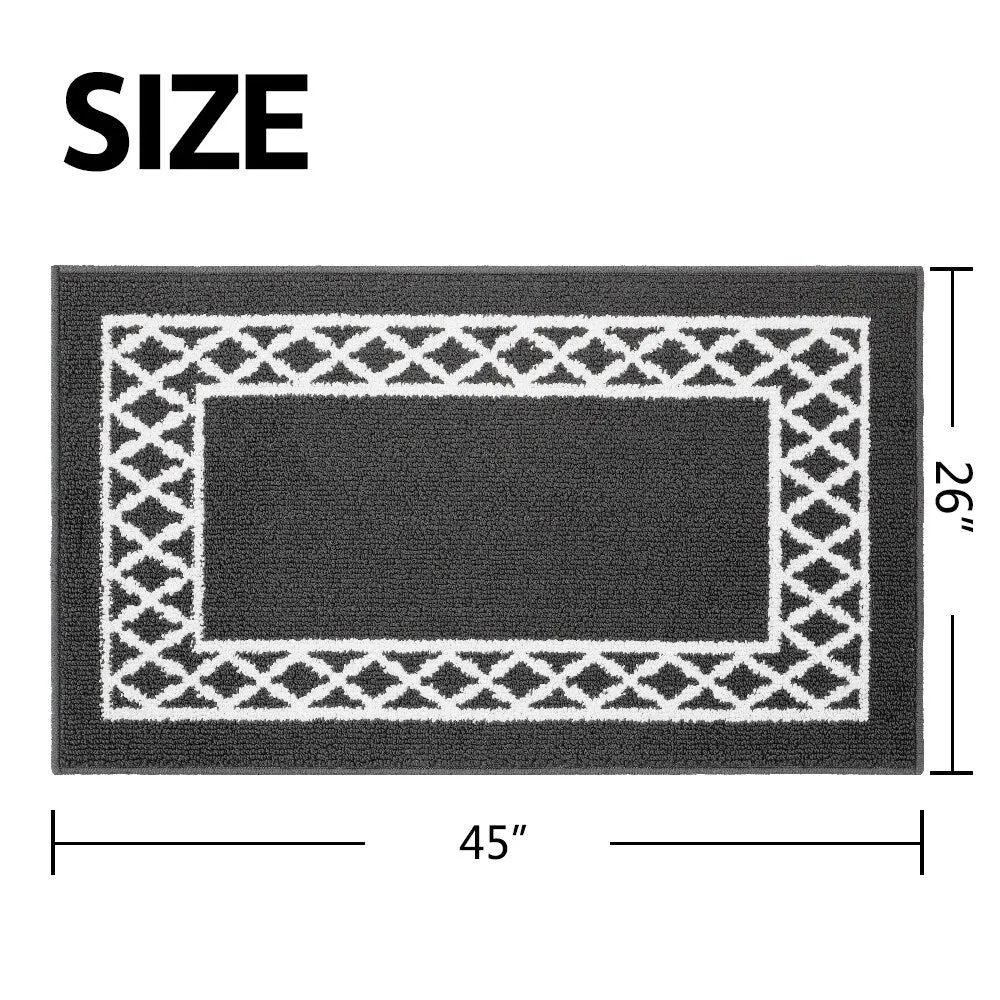 Marina Decoration Decor Non-Slip Rubber Back Runner Carpet Floor Area Rug Indoor Accent Decorative Mat. Moroccan Trellis Design