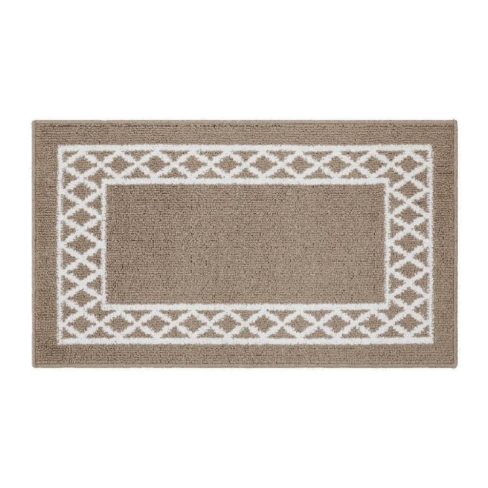 Marina Decoration Decor Non-Slip Rubber Back Runner Carpet Floor Area Rug Indoor Accent Decorative Mat. Moroccan Trellis Design