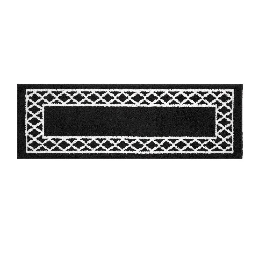 Marina Decoration Decor Non-Slip Rubber Back Runner Carpet Floor Area Rug Indoor Accent Decorative Mat. Moroccan Trellis Design