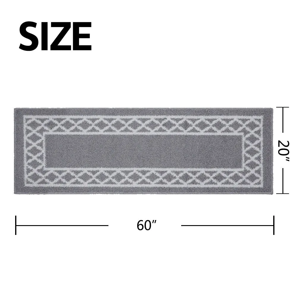 Marina Decoration Decor Non-Slip Rubber Back Runner Carpet Floor Area Rug Indoor Accent Decorative Mat. Moroccan Trellis Design