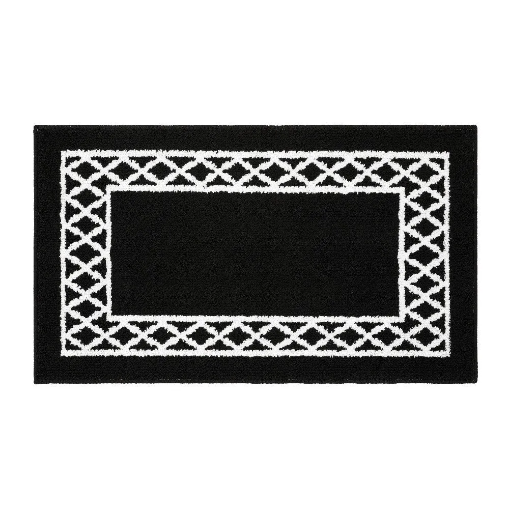 Marina Decoration Decor Non-Slip Rubber Back Runner Carpet Floor Area Rug Indoor Accent Decorative Mat. Moroccan Trellis Design