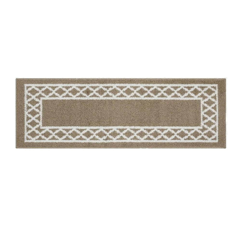 Marina Decoration Decor Non-Slip Rubber Back Runner Carpet Floor Area Rug Indoor Accent Decorative Mat. Moroccan Trellis Design