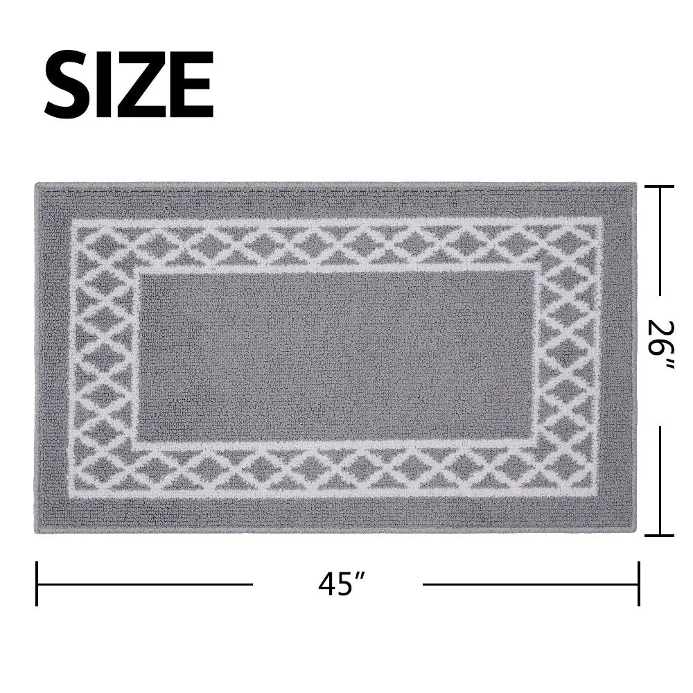 Marina Decoration Decor Non-Slip Rubber Back Runner Carpet Floor Area Rug Indoor Accent Decorative Mat. Moroccan Trellis Design