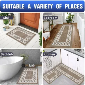 Marina Decoration Decor Non-Slip Rubber Back Runner Carpet Floor Area Rug Indoor Accent Decorative Mat. Moroccan Trellis Design
