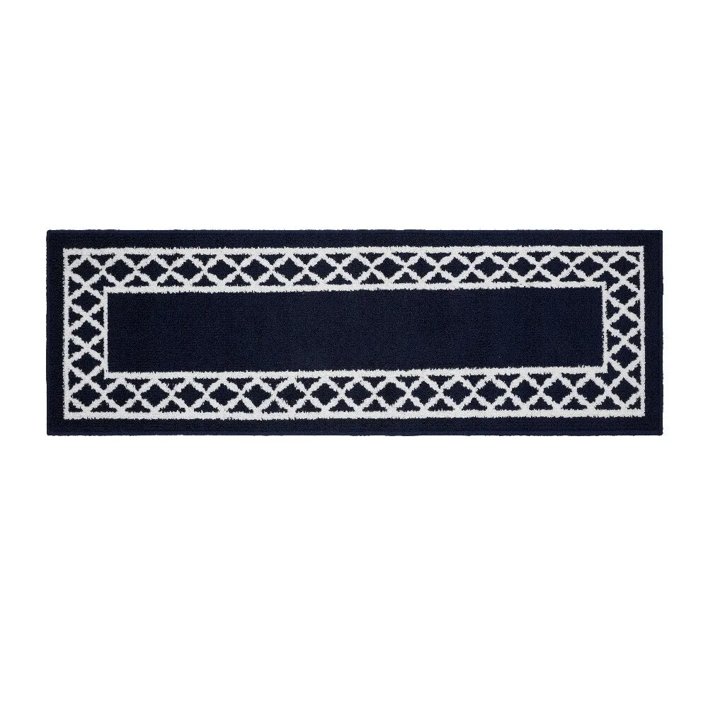 Marina Decoration Decor Non-Slip Rubber Back Runner Carpet Floor Area Rug Indoor Accent Decorative Mat. Moroccan Trellis Design