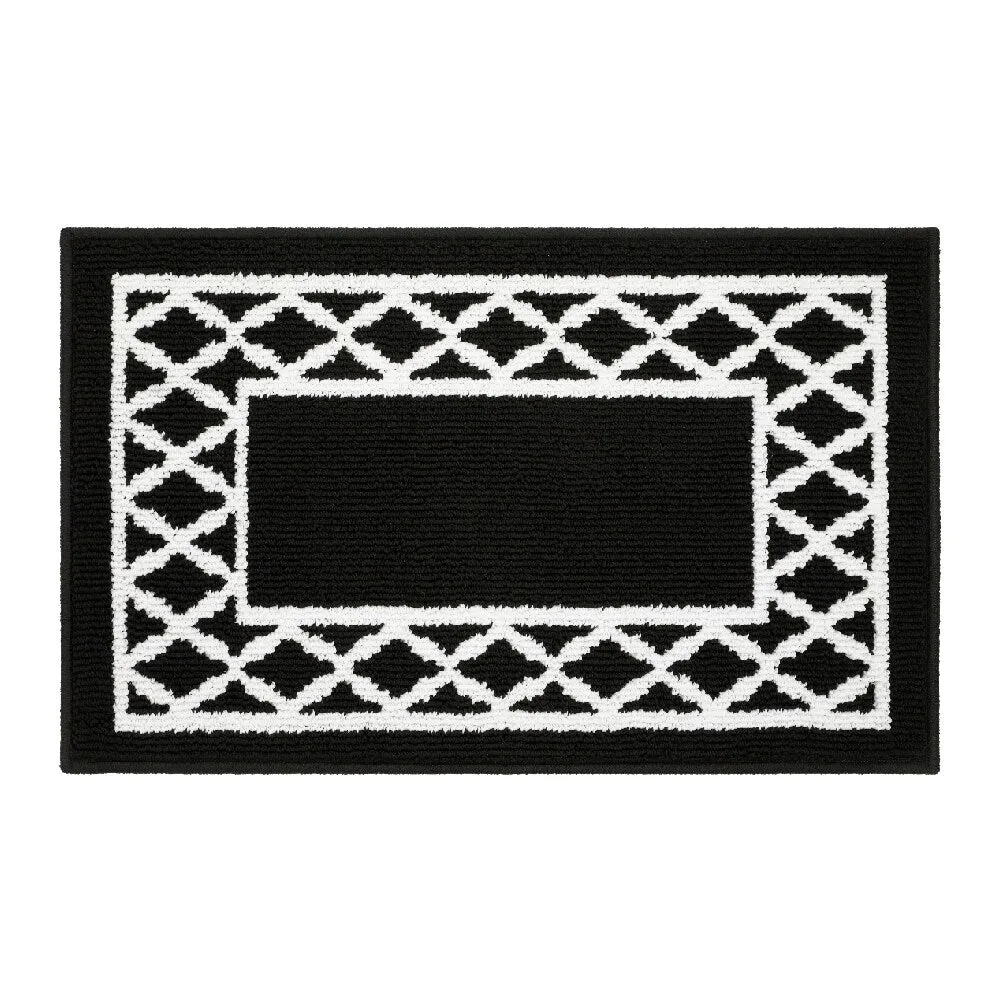 Marina Decoration Decor Non-Slip Rubber Back Runner Carpet Floor Area Rug Indoor Accent Decorative Mat. Moroccan Trellis Design