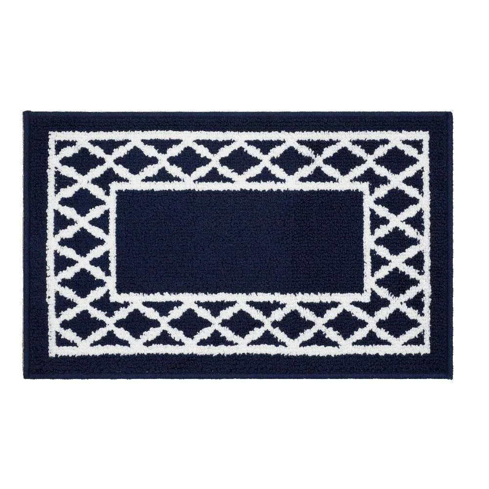 Marina Decoration Decor Non-Slip Rubber Back Runner Carpet Floor Area Rug Indoor Accent Decorative Mat. Moroccan Trellis Design
