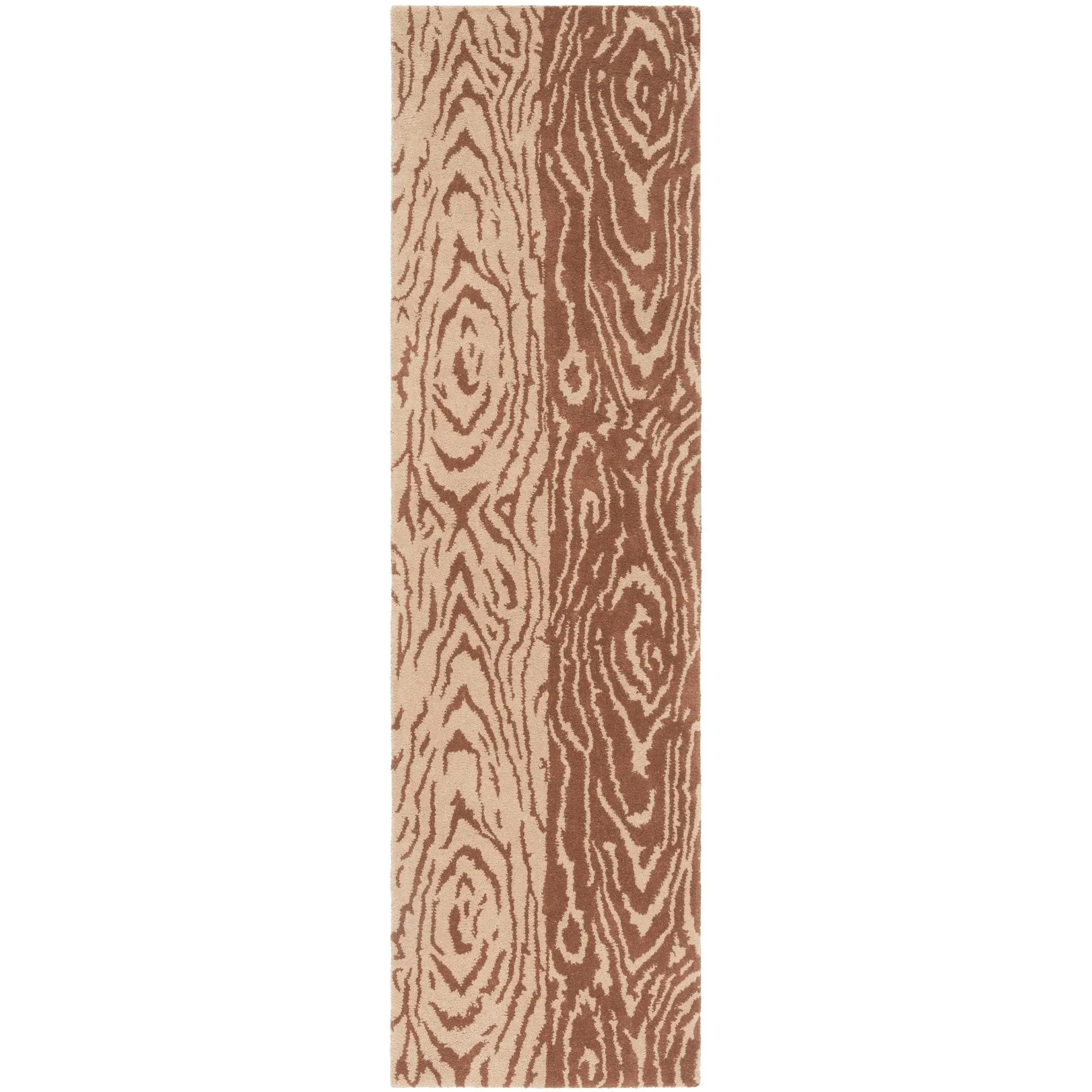 Martha Stewart by SAFAVIEH Handmade Layered Faux Bois Wool Rug