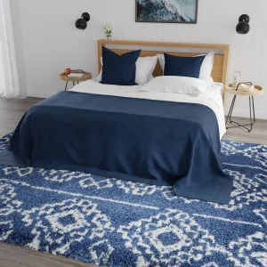 Mason Brooks Indigo Shag Sojourn Navy Area Rug