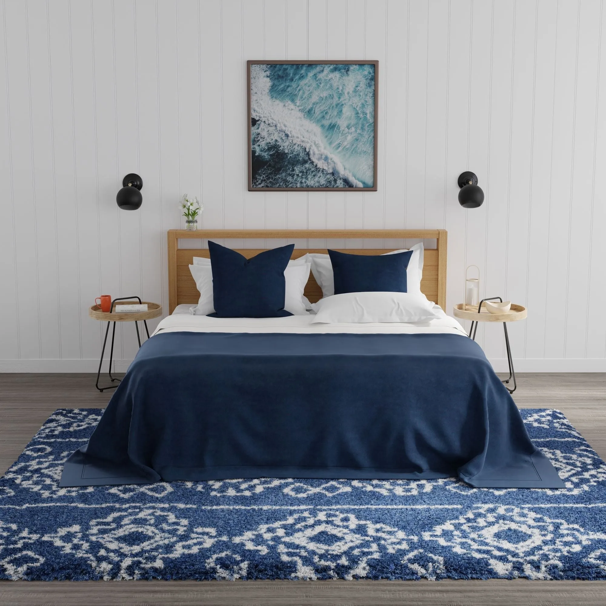Mason Brooks Indigo Shag Sojourn Navy Area Rug