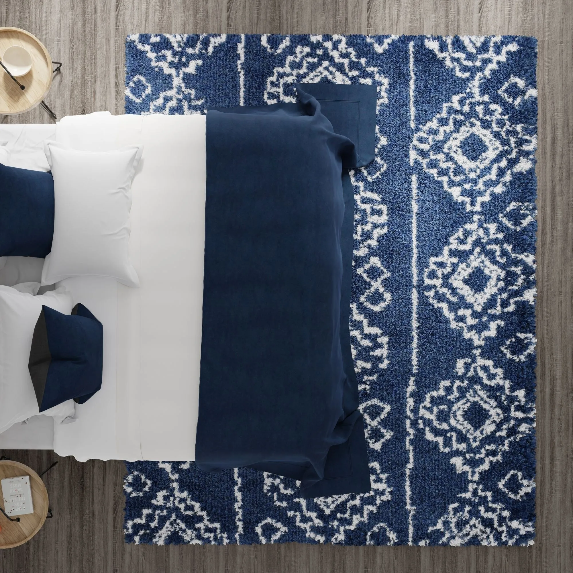 Mason Brooks Indigo Shag Sojourn Navy Area Rug