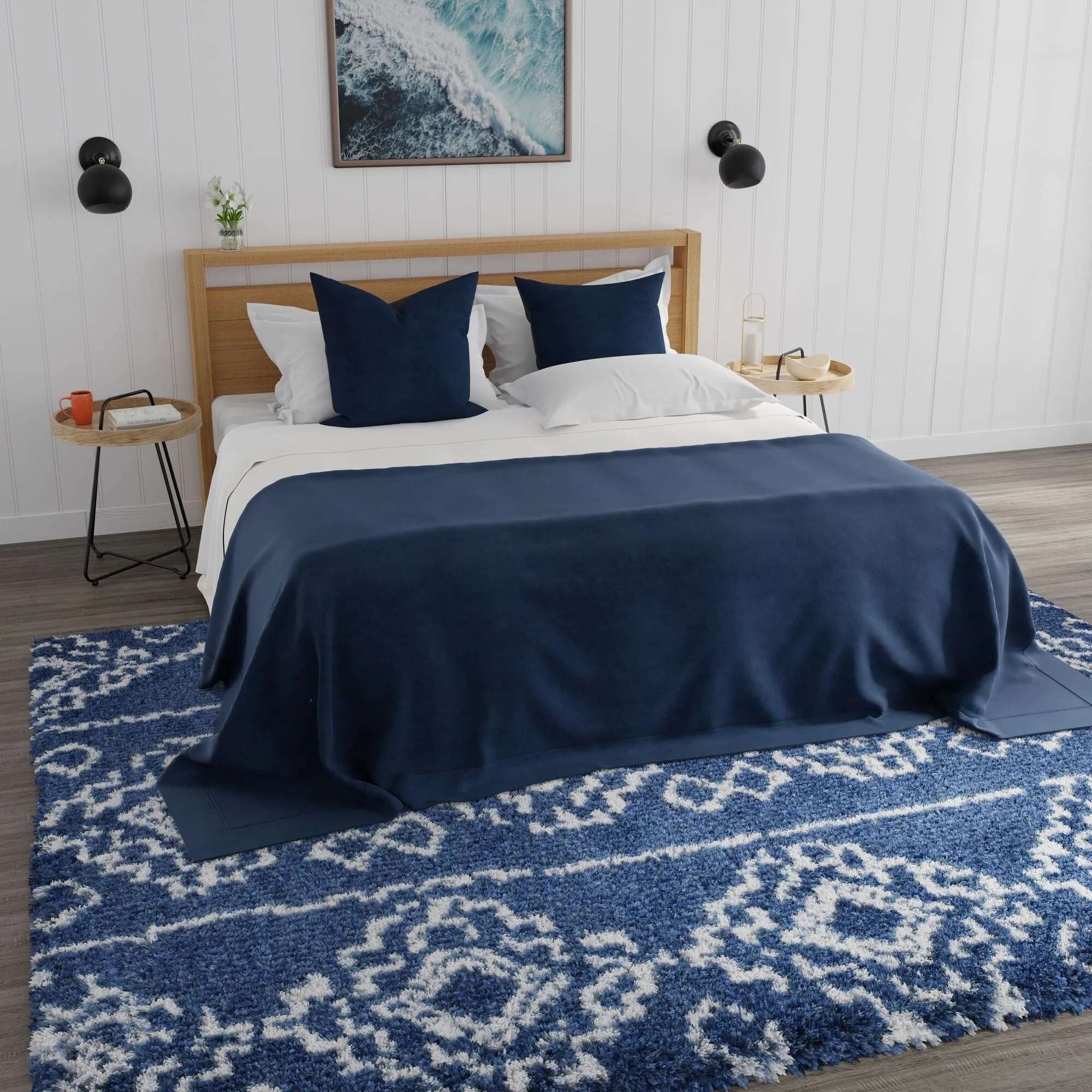 Mason Brooks Indigo Shag Sojourn Navy Area Rug