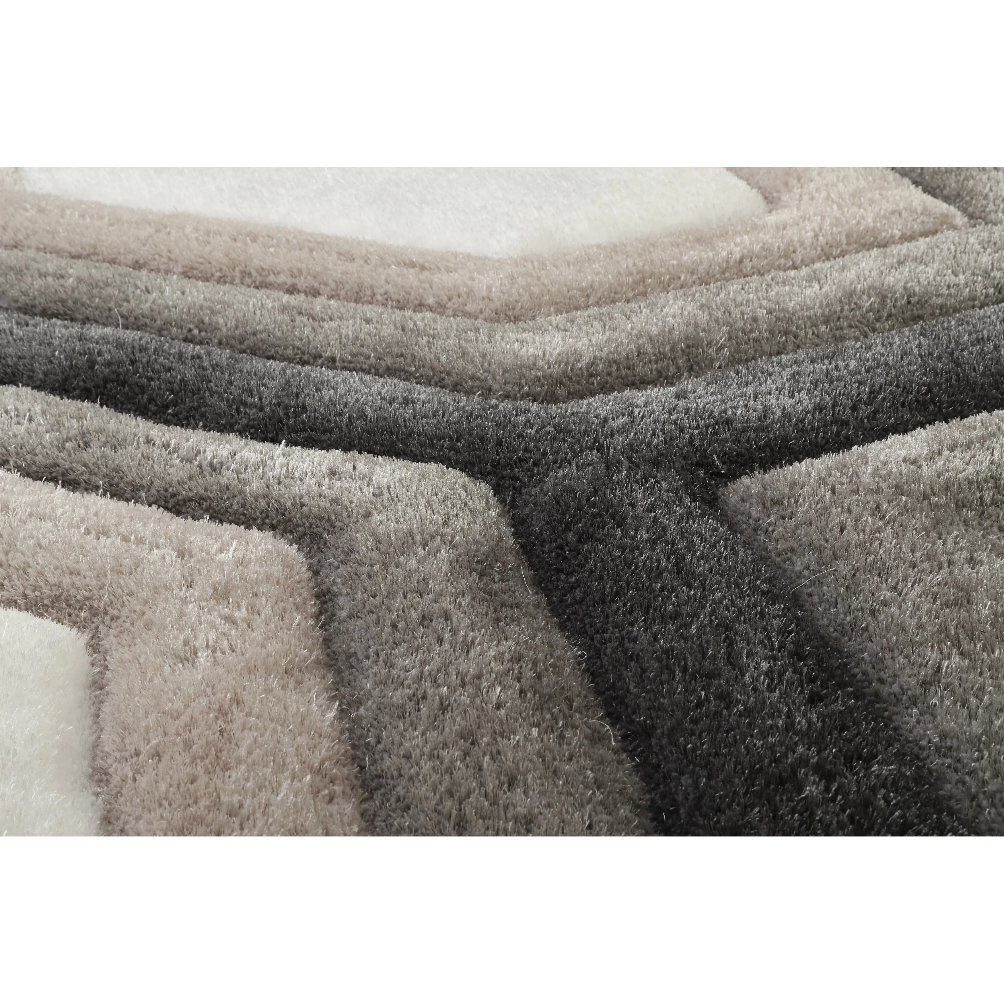 Mateos Collection Grey/White Area Rug