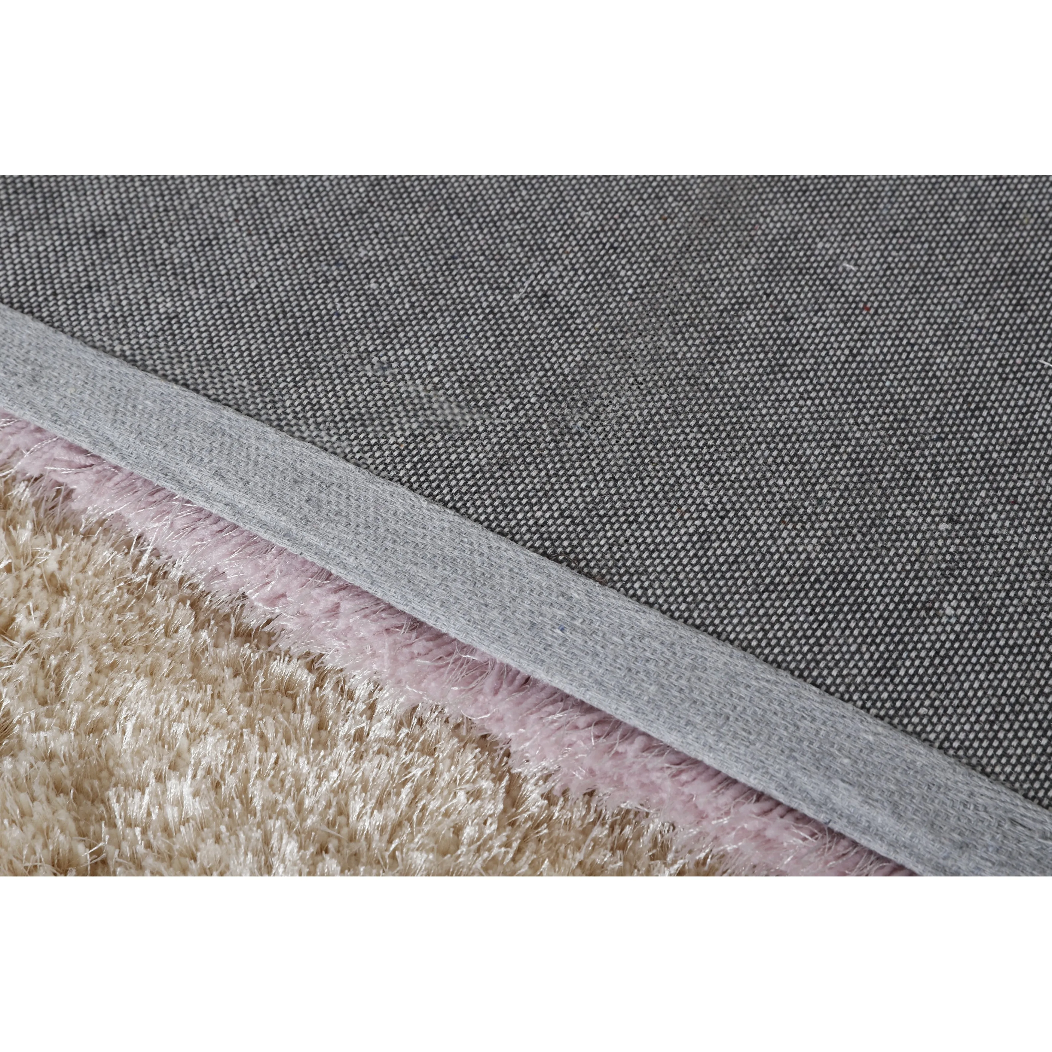 Mateos Shag Collection Stone Area Rug