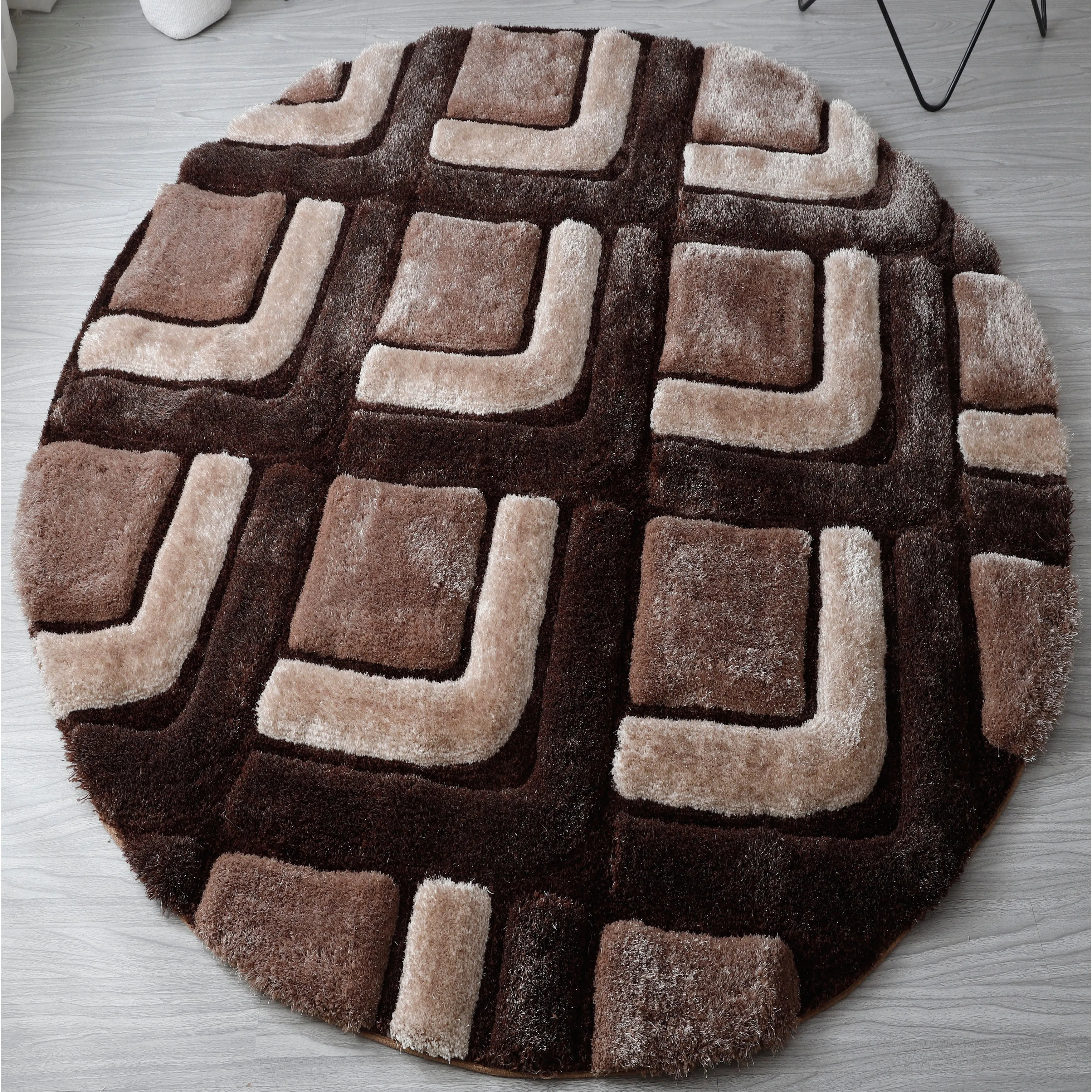 Mateos Shag Contemporary Designed Area Rug